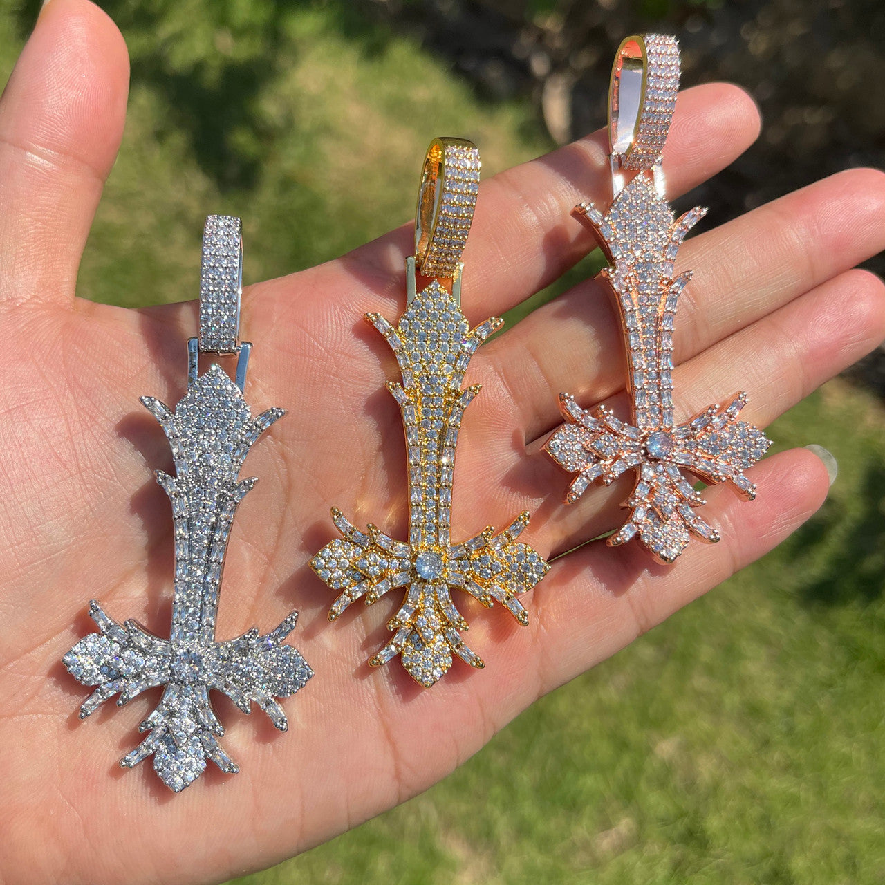 The Inversion | Upside Down Designer Peter Cross Hip Hop Iced Pendant