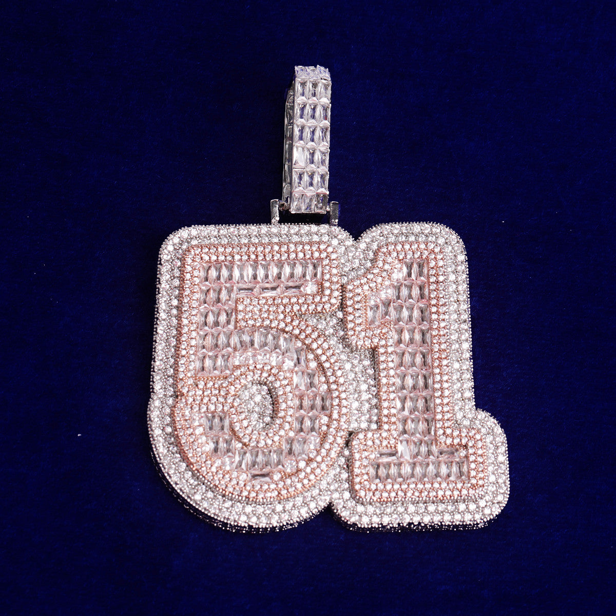 The Frozen | VVS Diamond CZ Baguette Custom Made 4 Prong Hip Hop Pendant