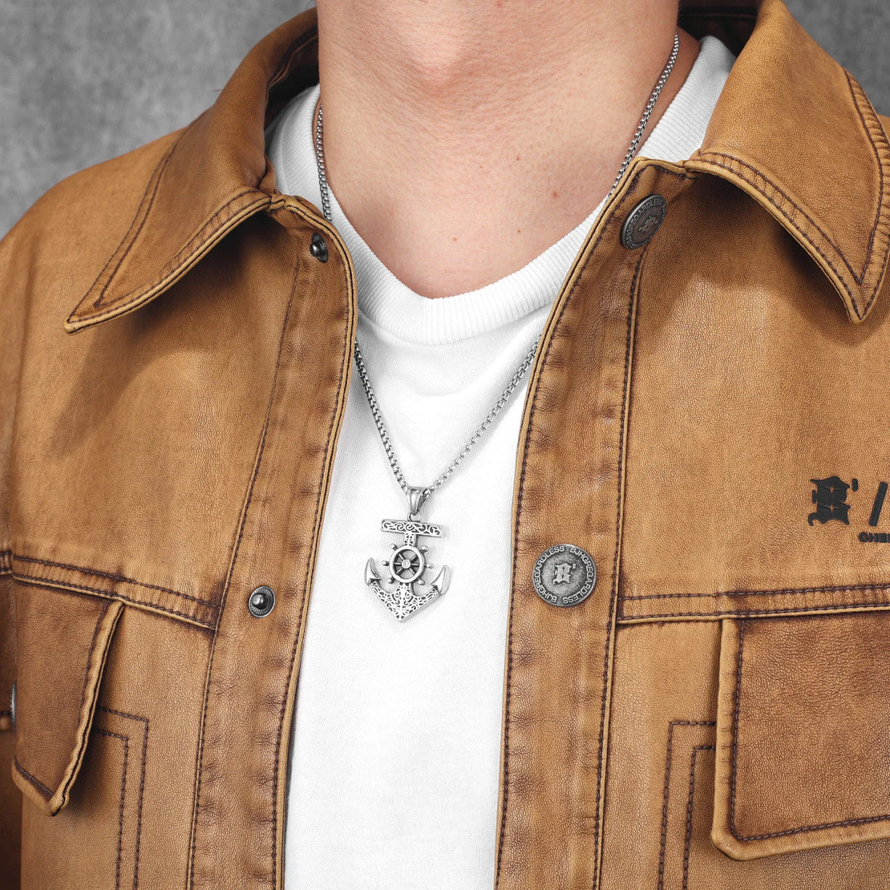 Strong Anchor | 316L No Fade Stainless Steel Strength Anchor Street Wear Pendant