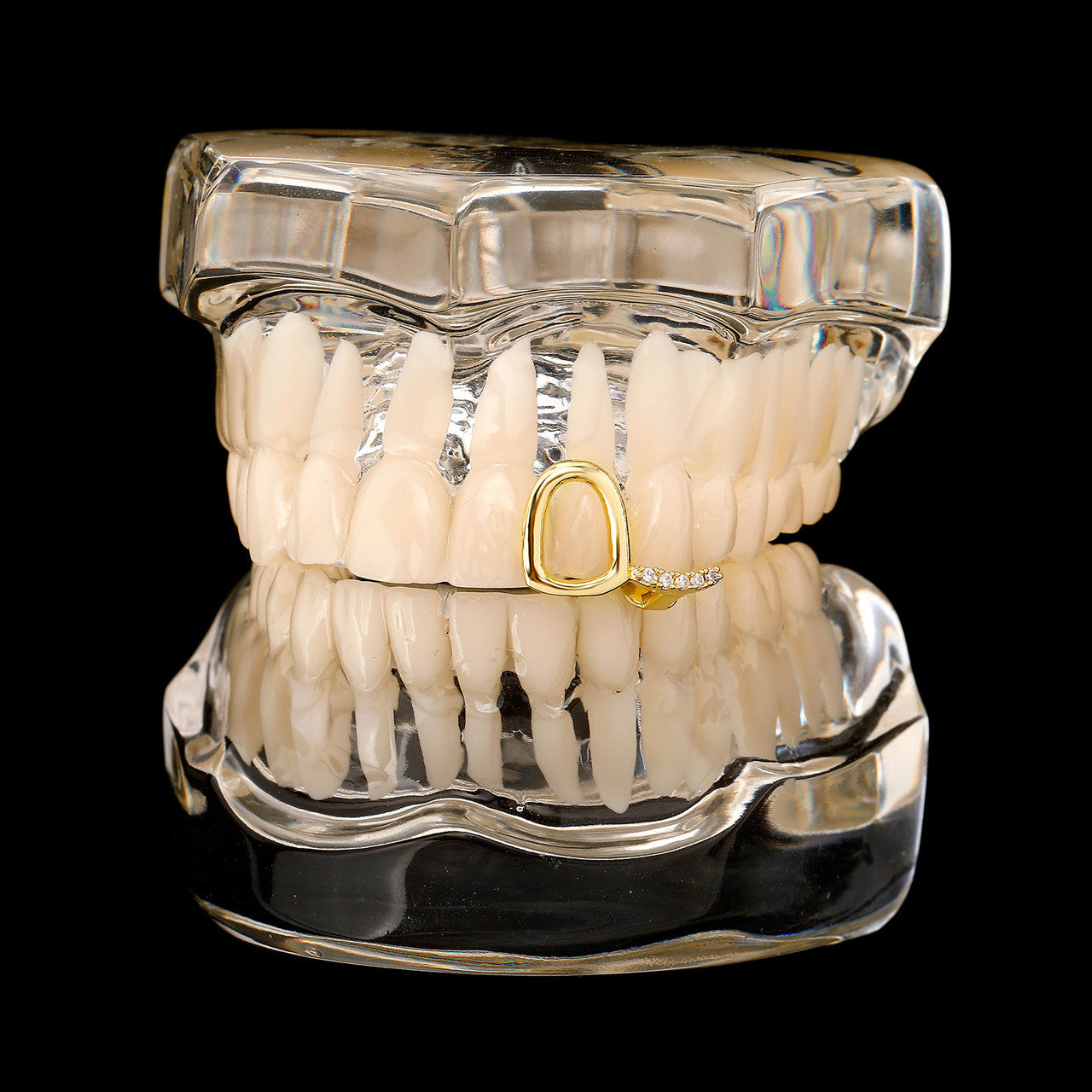 Open Face Smile | VVS Diamond CZ Stone Iced Blinged Out Mouth Tooth Teeth Grillz