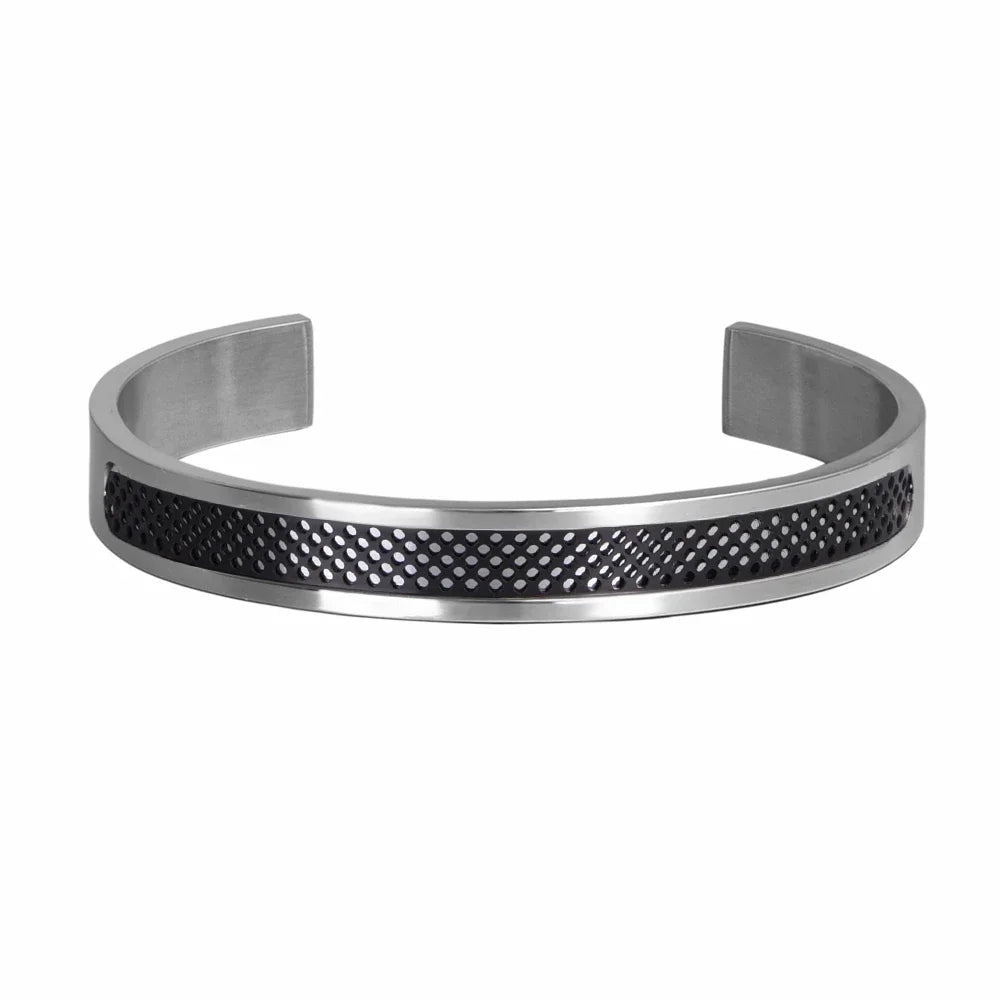 Cuffed Luxury | Solid Stainless Steel Men's Hip Hop Bangle Bracelets
