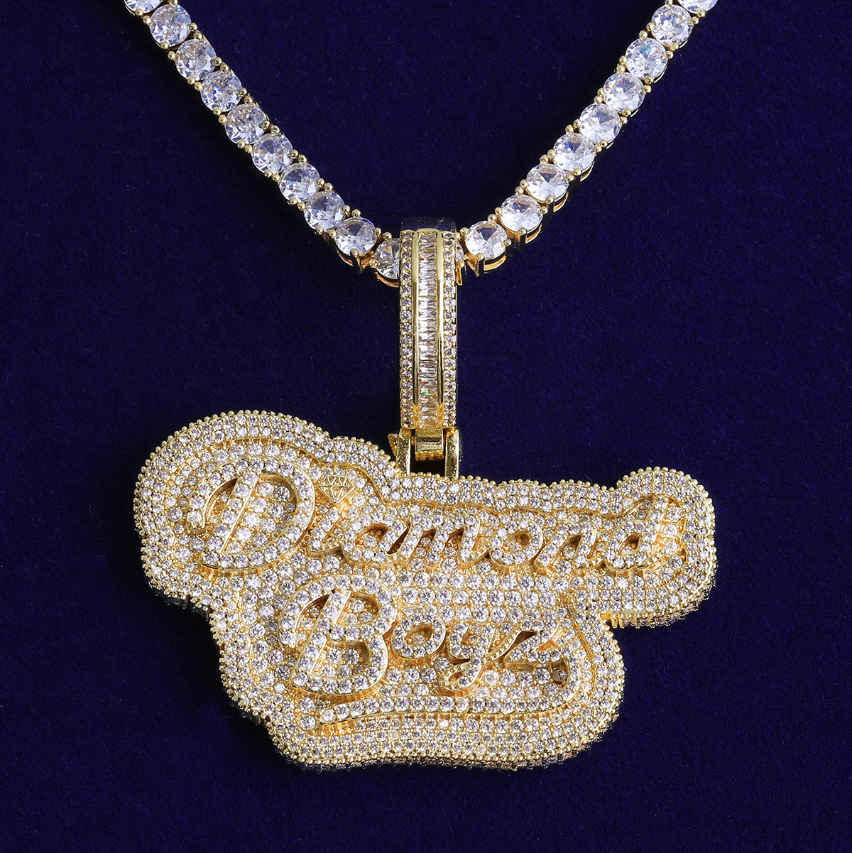 Diamond Boyz | VVS Diamond CZ 24k Silver Rose Gold Iced Blinged Out Pendant