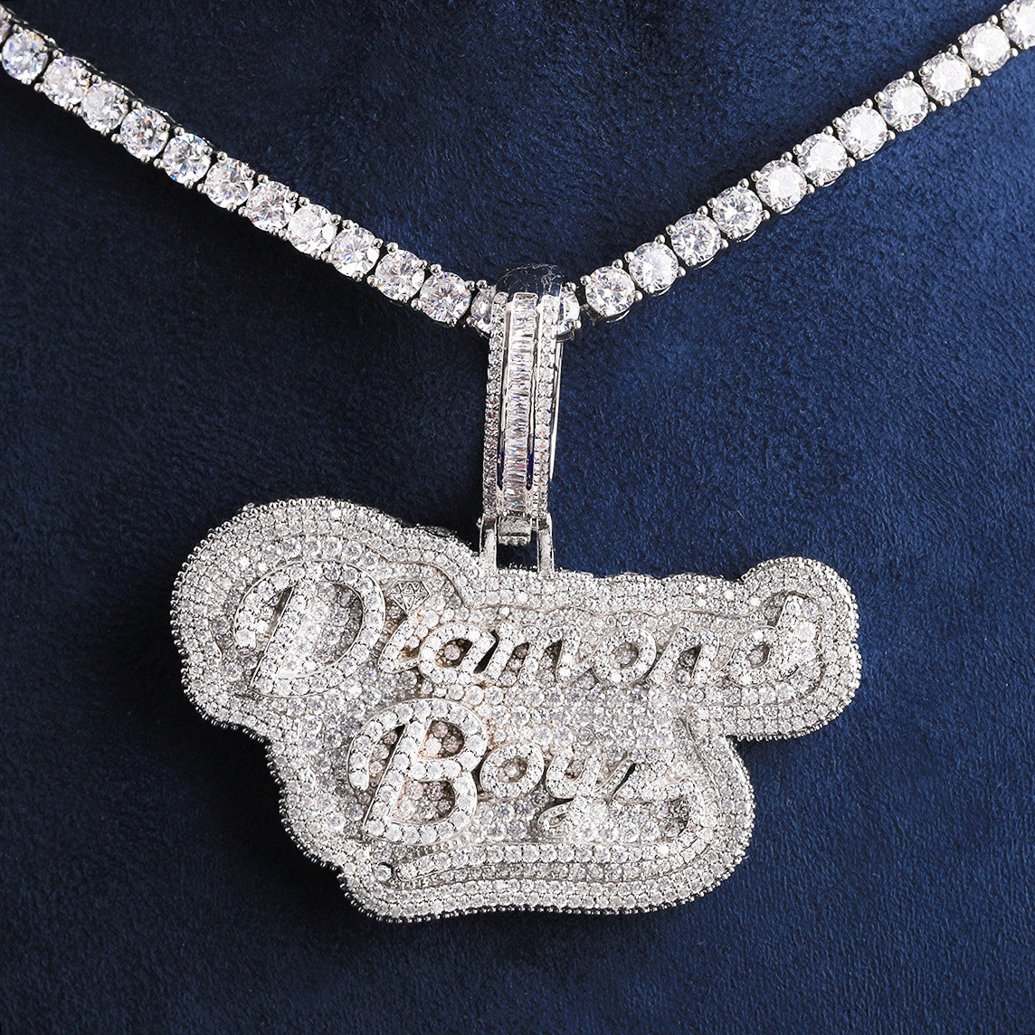 Diamond Boyz | VVS Diamond CZ 24k Silver Rose Gold Iced Blinged Out Pendant