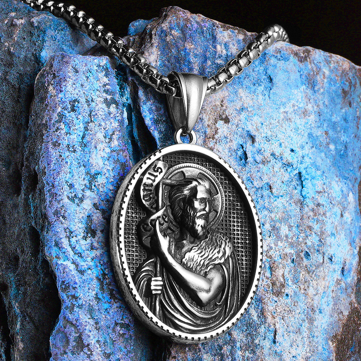 Saint John | 316L No Fade Stainless Steel Powerful Amulet Spiritual Chain Pendant
