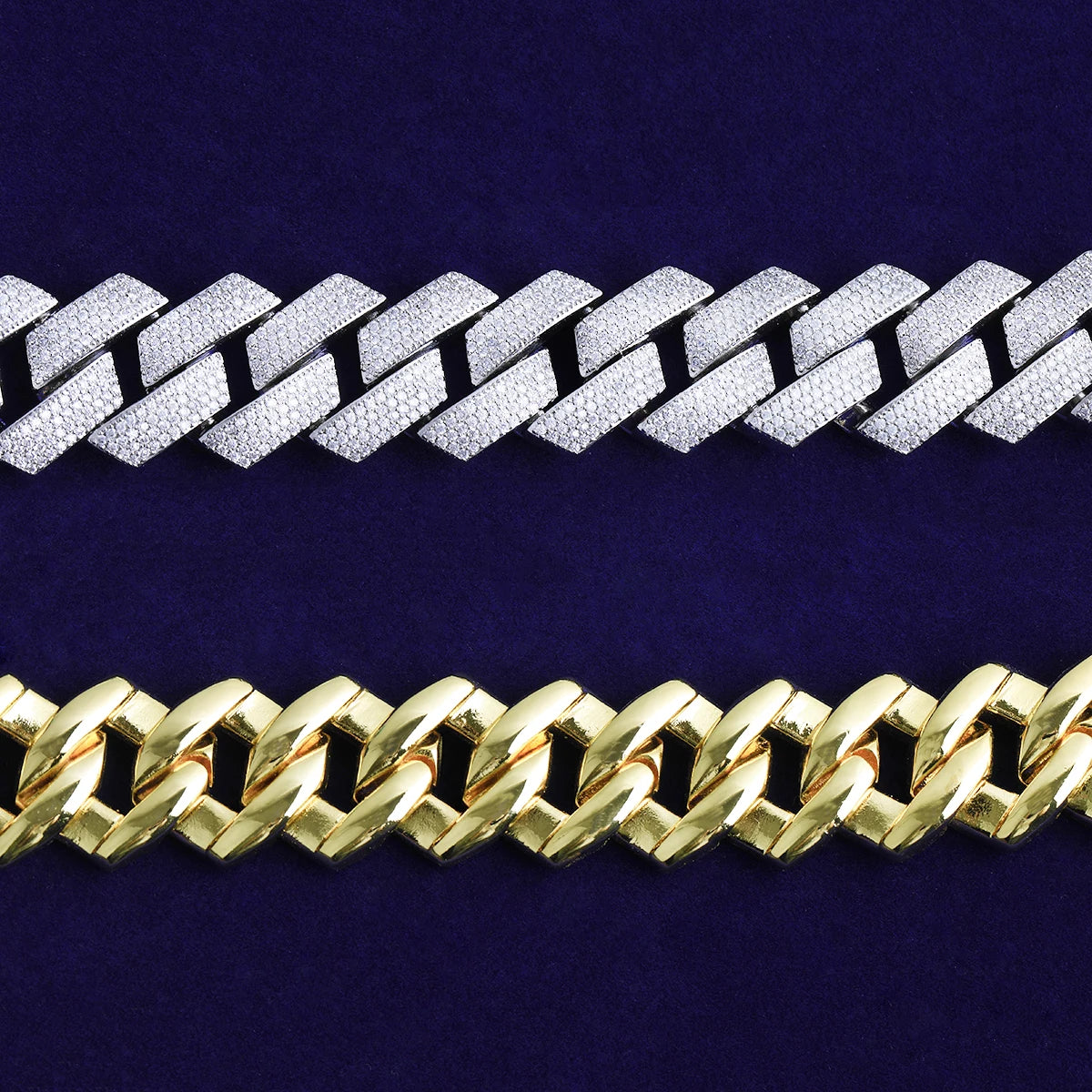 The Four Row | 20mm VVS Diamond CZ 5AA+ 4 Row Miami Cuban Link Chain Necklace