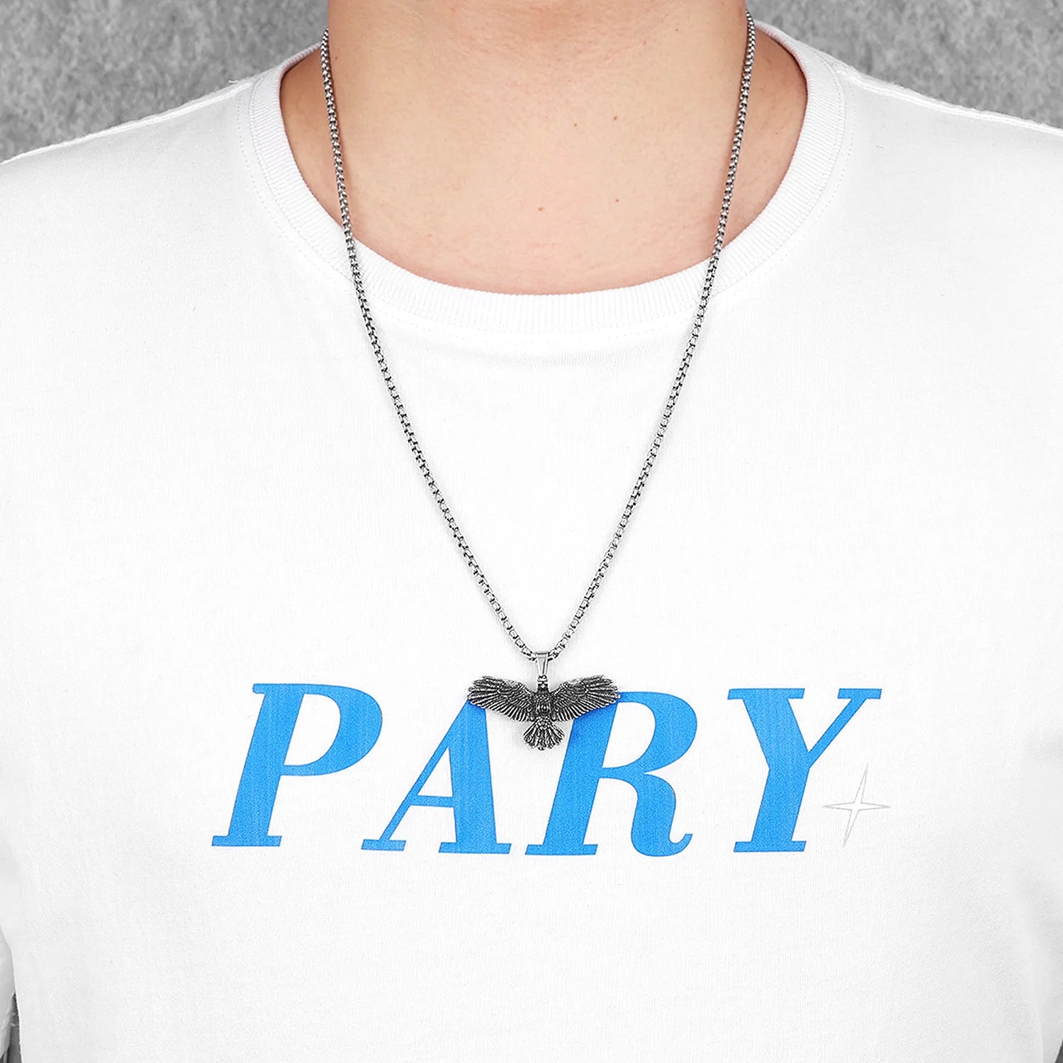 Time To Fly | Wings Spread Landing Eagle No Fade 316L Stainless Steel Street Wear Pendant