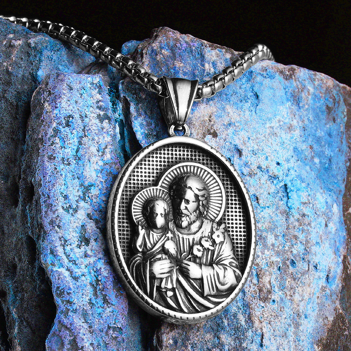 The Saints Collection | No Fade solid Stainless Steel Catholic St.Andrew Powerful Amulets