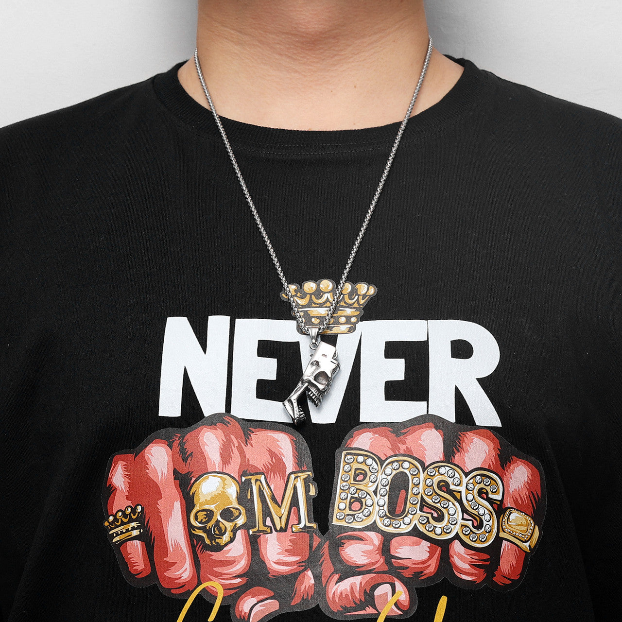 Skull Lighter Skull Smokes | No Fade Solid Stainless Steel Hip Hop Pendant