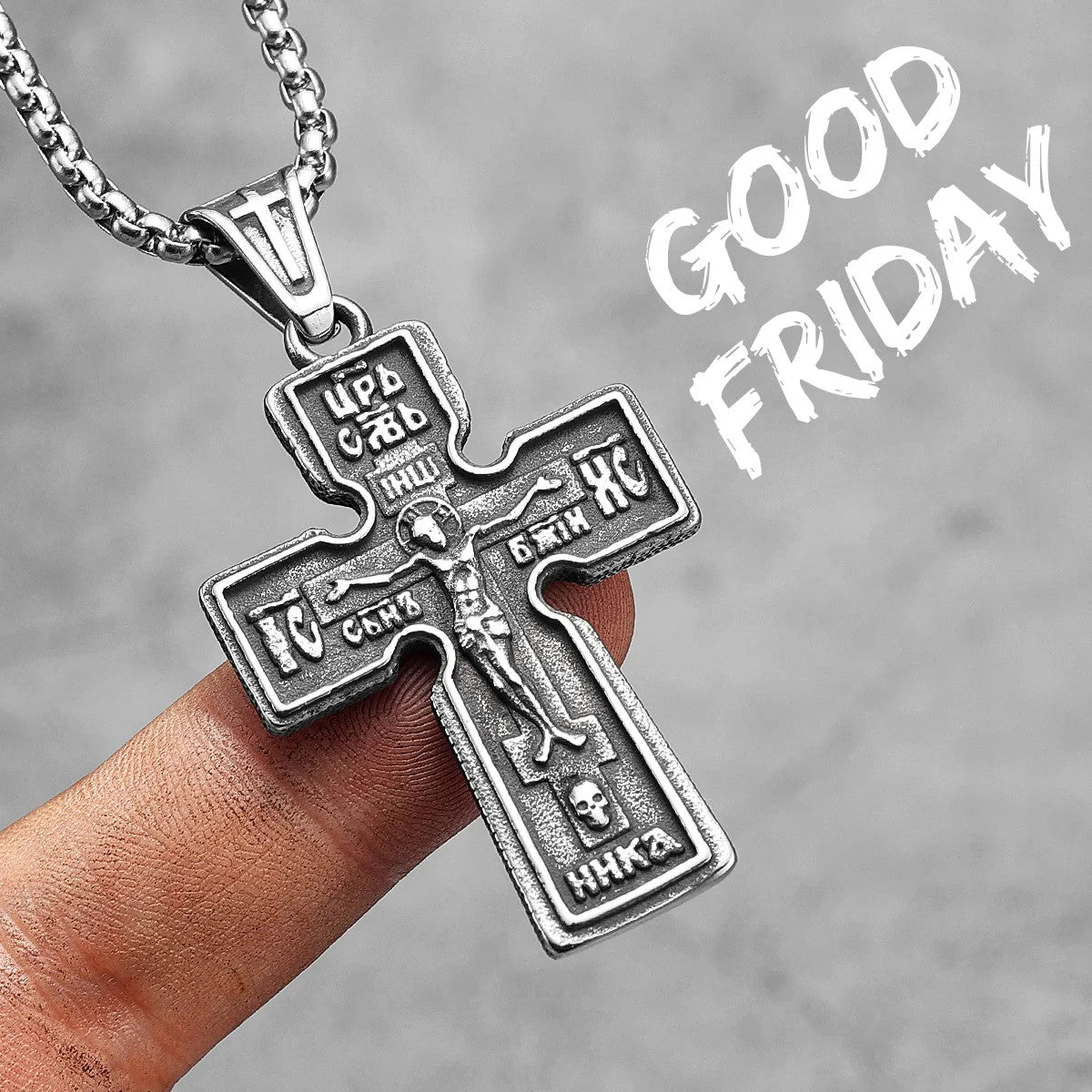 Jesus Heart Collection | 316L No Fade Stainless Steel Men's Spiritual Pendant Chain