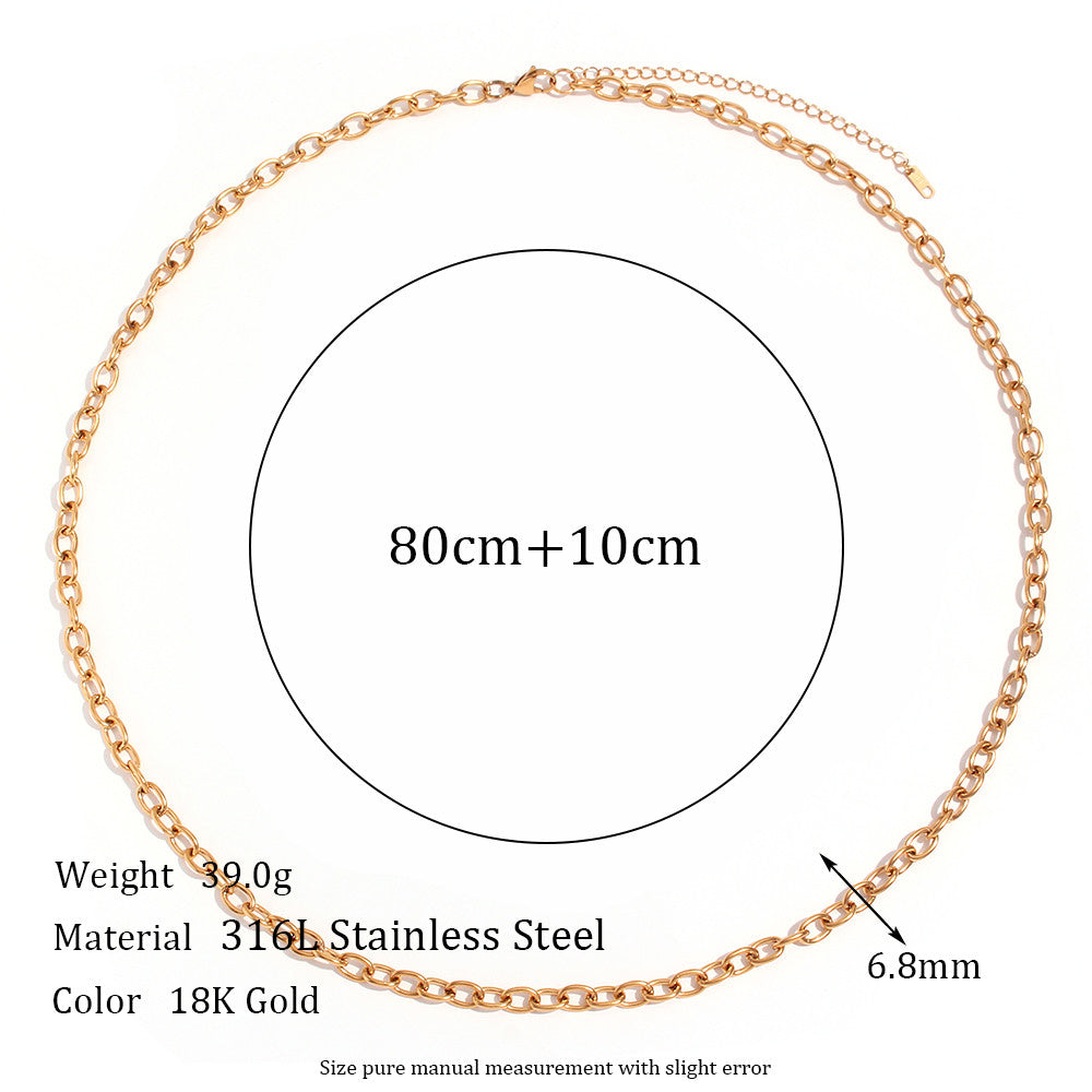 Street Style Summer Beach 18k Gold Waterproof Belly Body Waist Chain