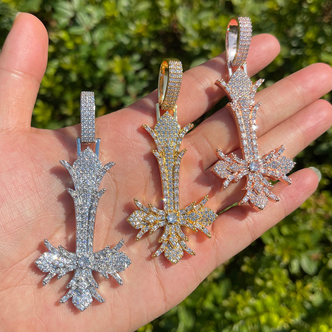 The Inversion | Upside Down Designer Peter Cross Hip Hop Iced Pendant