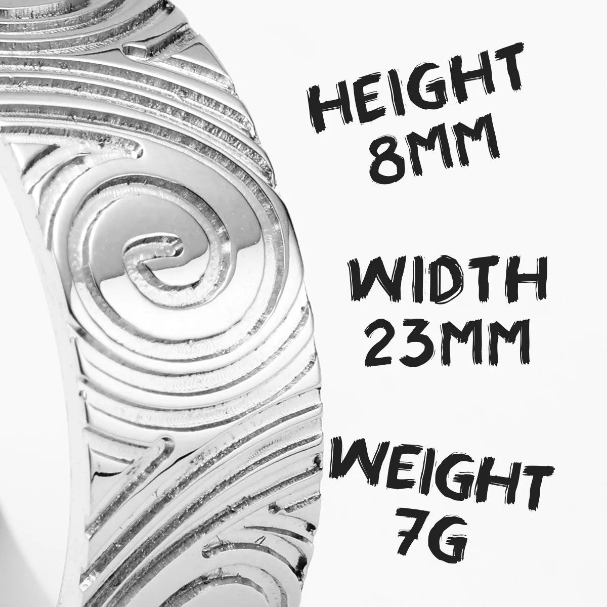 Swirl | Designer No Fade Stainless Steel Unique Personality Street Wear Rings