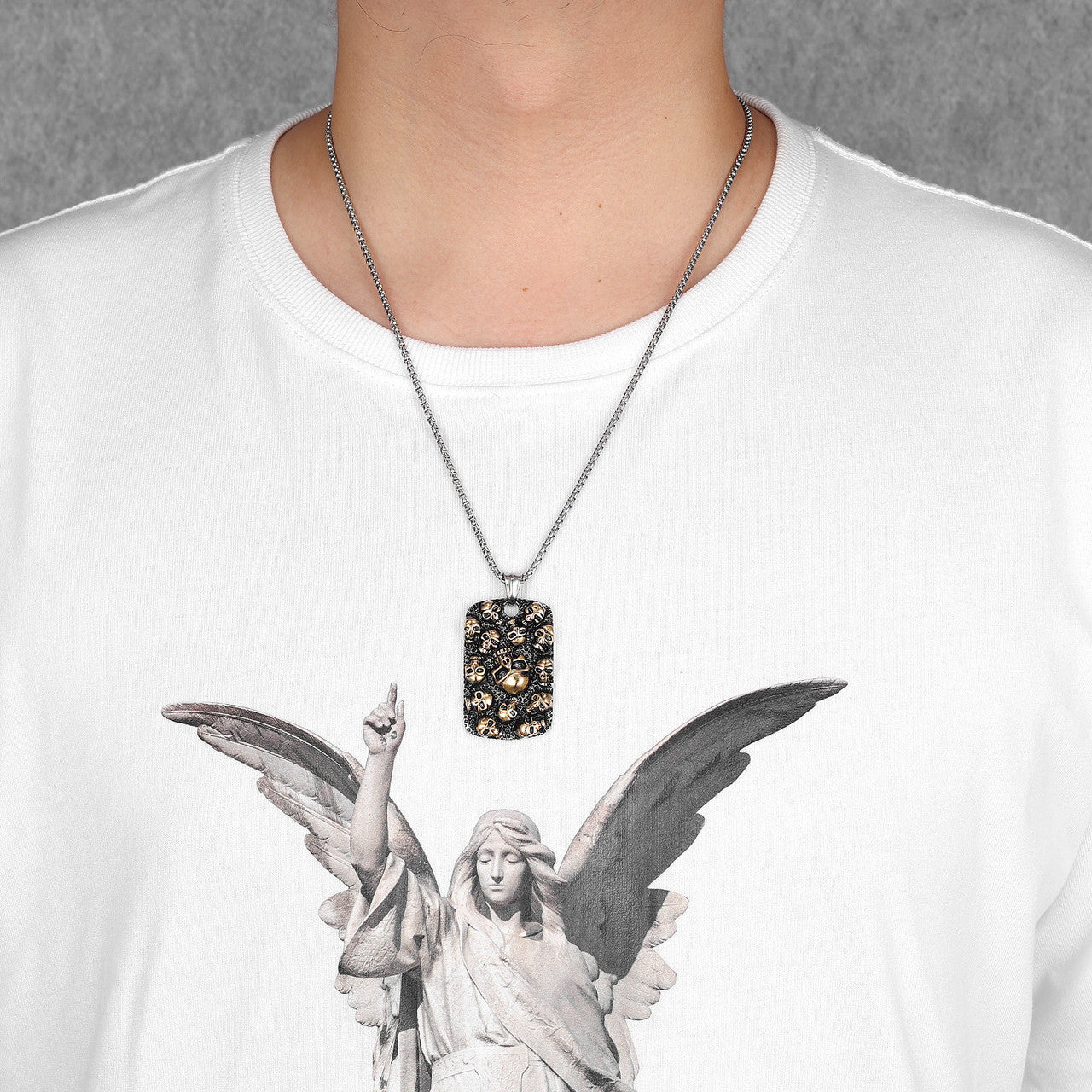 Hell | 316L No Fade Stainless Steel The Depths Of Hell Hip Hop Pendant Chain Necklace
