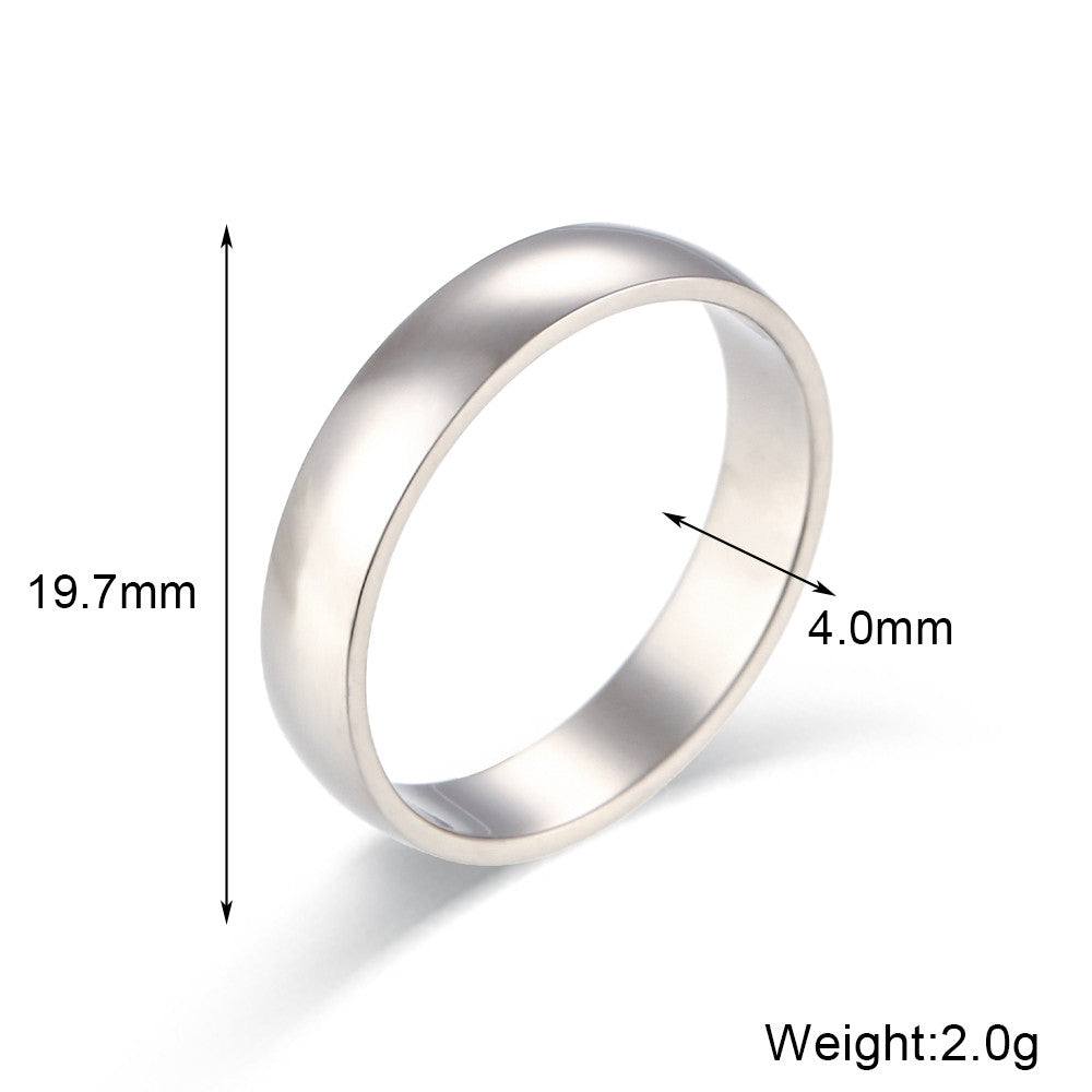 Waterproof Stainless Steel 18k Gold Silver Bling Bling 2mm 4mm 6mm Stackable Rings