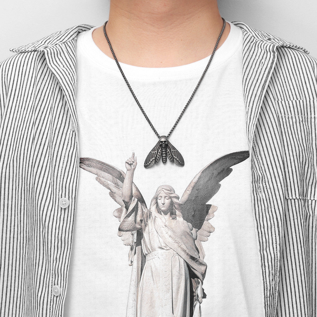 Skull Butterfly | 316L No Fade Solid Stainless Steel Designer Street Wear Pendant