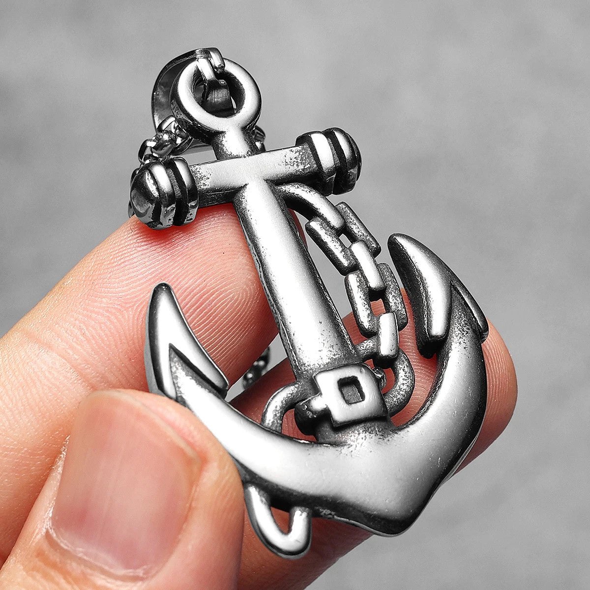 The Sailor | 316L Solid Stainless Steel Men's Anchor Cross Street Wear Pendant