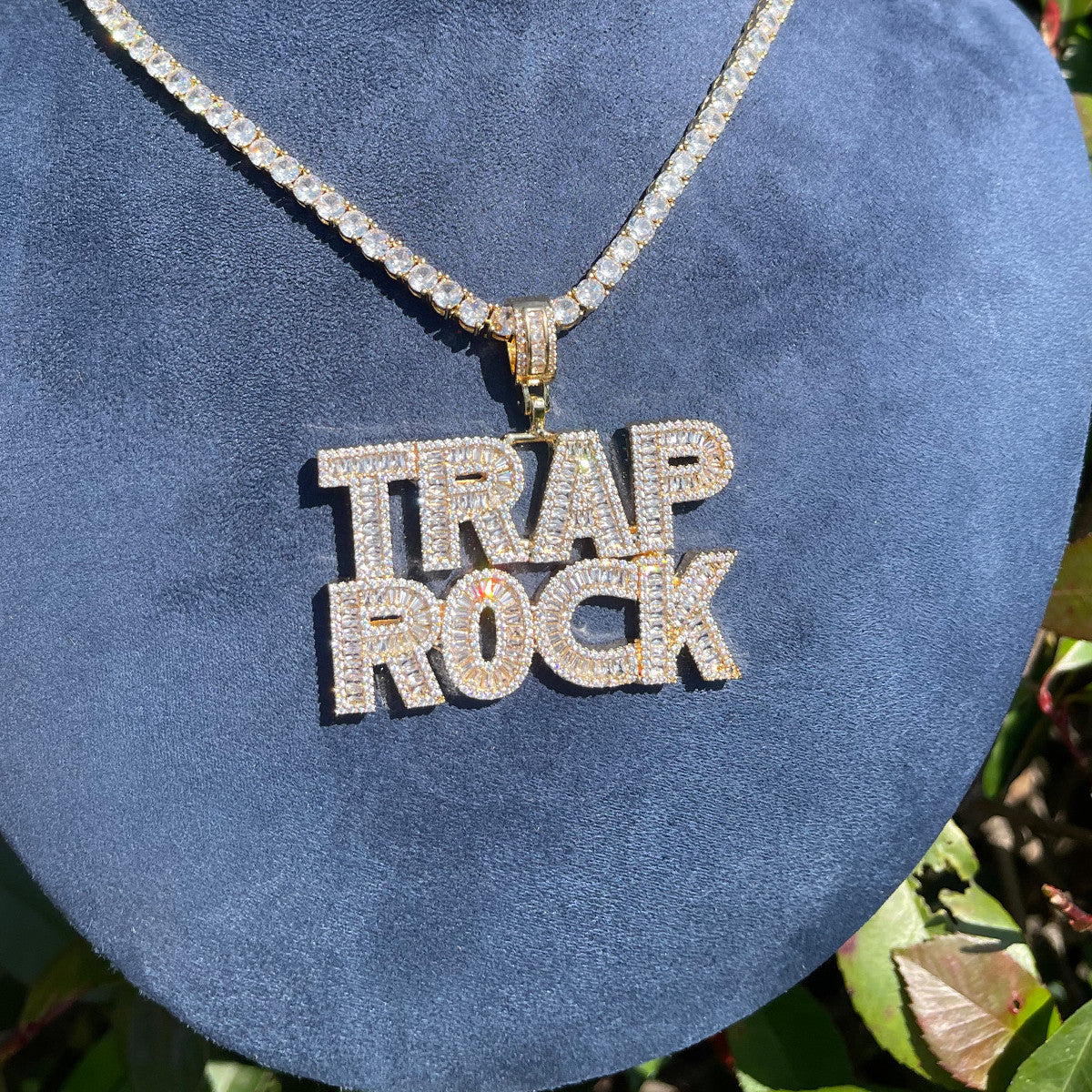 Boss Baguette | Iced VVS Diamond CZ Blinged Out Stone Custom Hip Hop Pendant