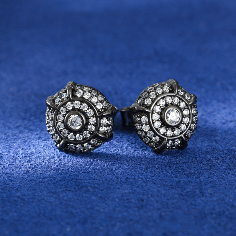 Dragon Claw | Sterling Silver Moissanite Diamond 18k Gold Black Hip Hop Earrings