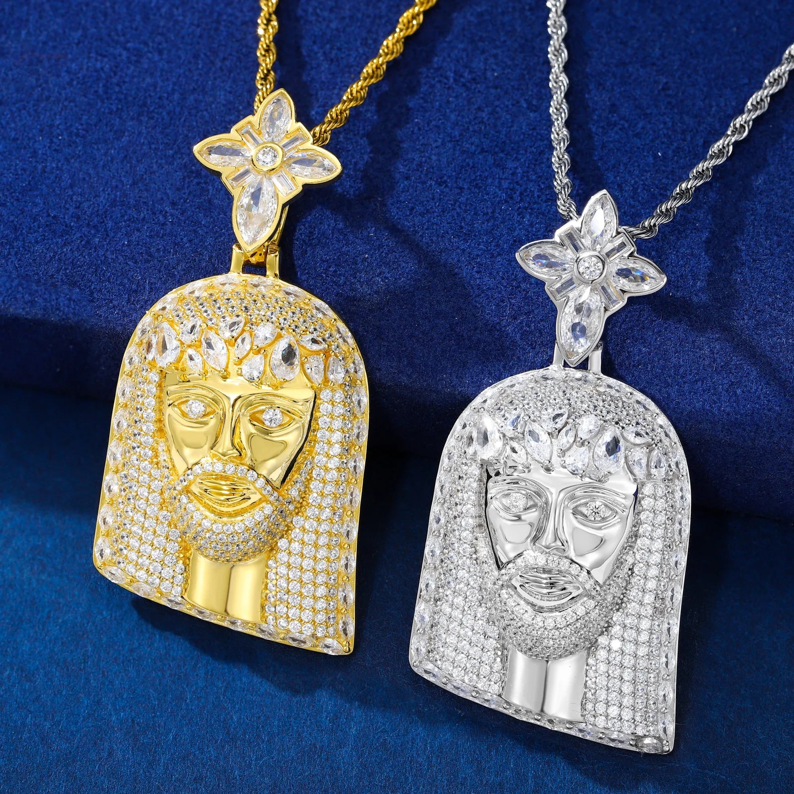 Stand On Faith | Moissanite Diamond 925 Sterling Silver Jesus Piece Hip Hop Pendant