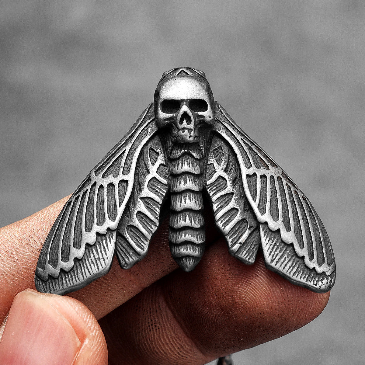 Skull Butterfly | 316L No Fade Solid Stainless Steel Designer Street Wear Pendant