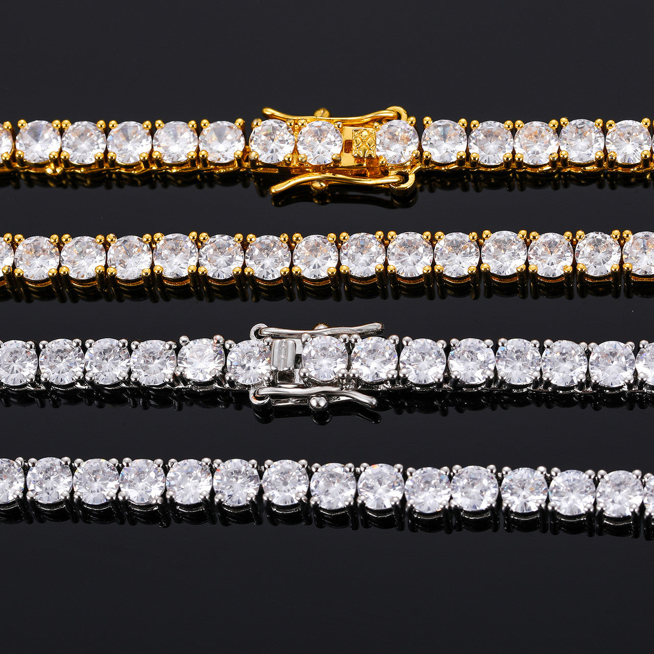 Genuine VVS Diamond Fine Jewelry Tennis Hip Hop Chain Necklaces Bracelets