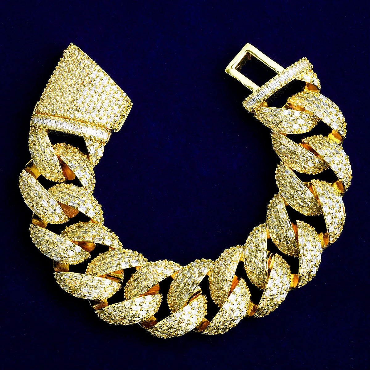 Baguette Street | VVS Diamond CZ Iced Bling Out Designer Cuban Link Chain Necklace