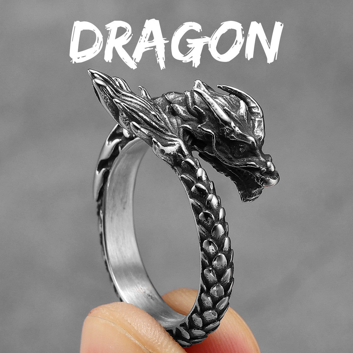 Dragon | Unique Personality Solid Stainless Steel Men's Designers Rings