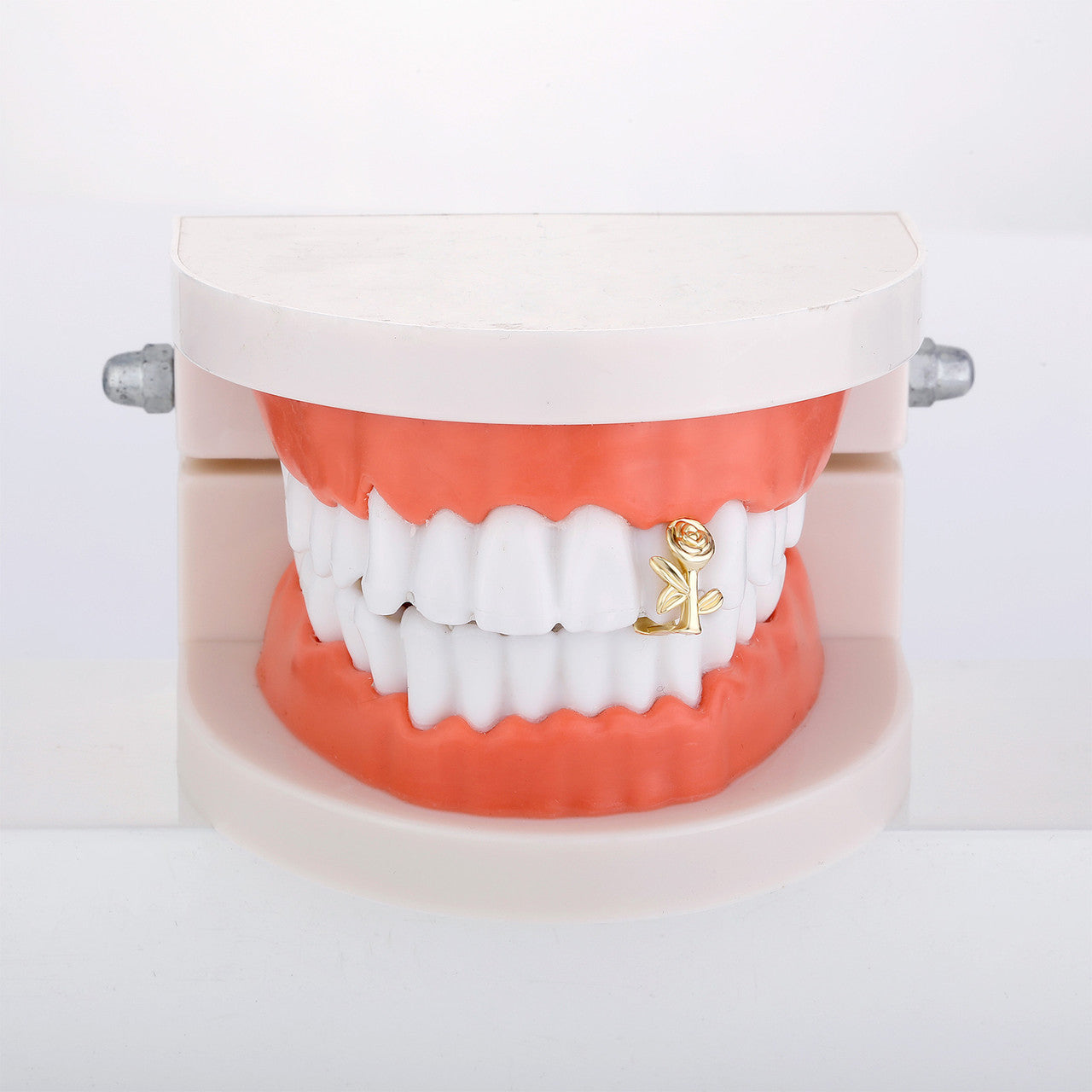 Femme Fatale | Delicate But Deadly 14k Gold 925 Silver Hip Hop Rose Mouth Tooth Teeth Grillz