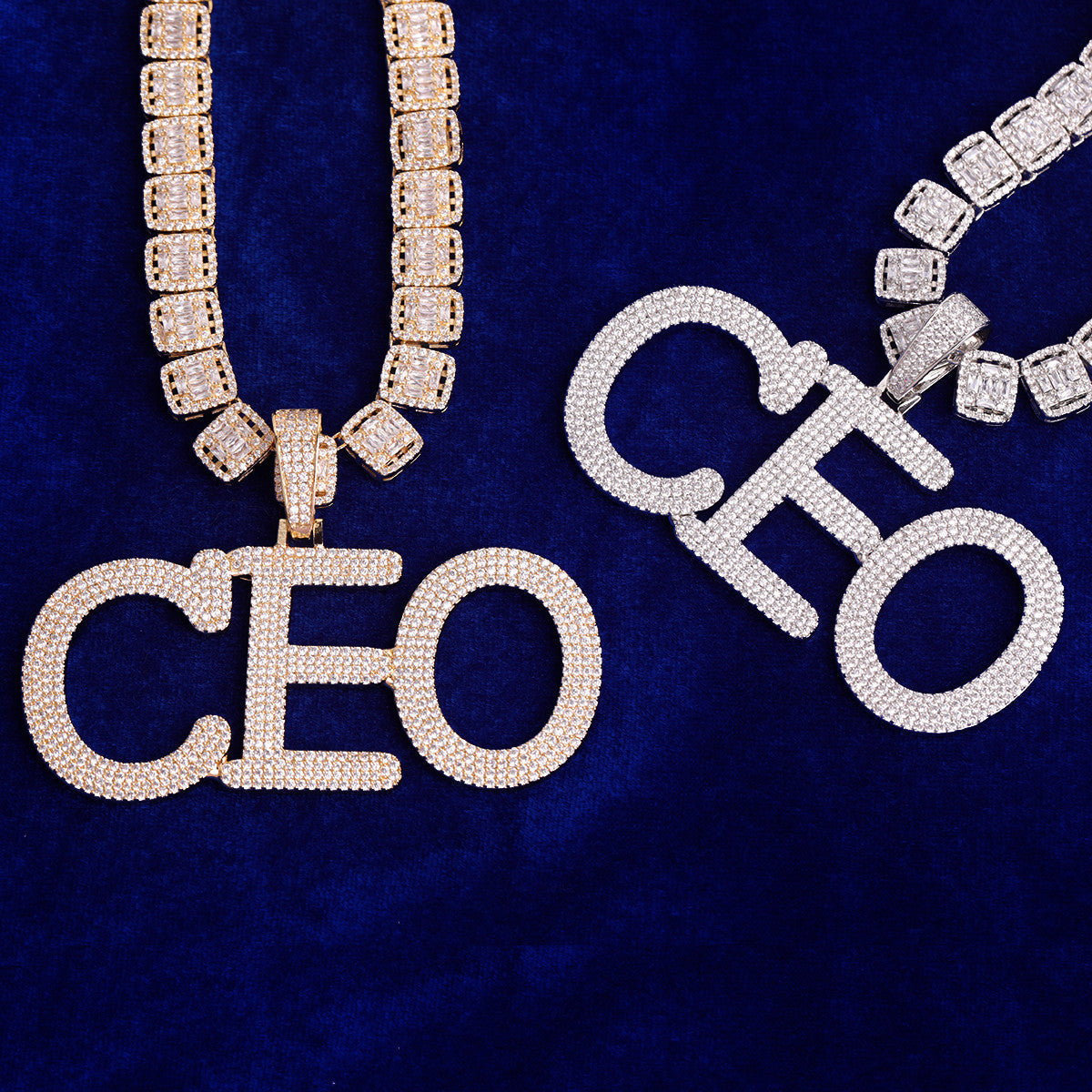 Company Ballin | Prong Set Cluster Stone Custom Made Iced Blinged Out Pendant