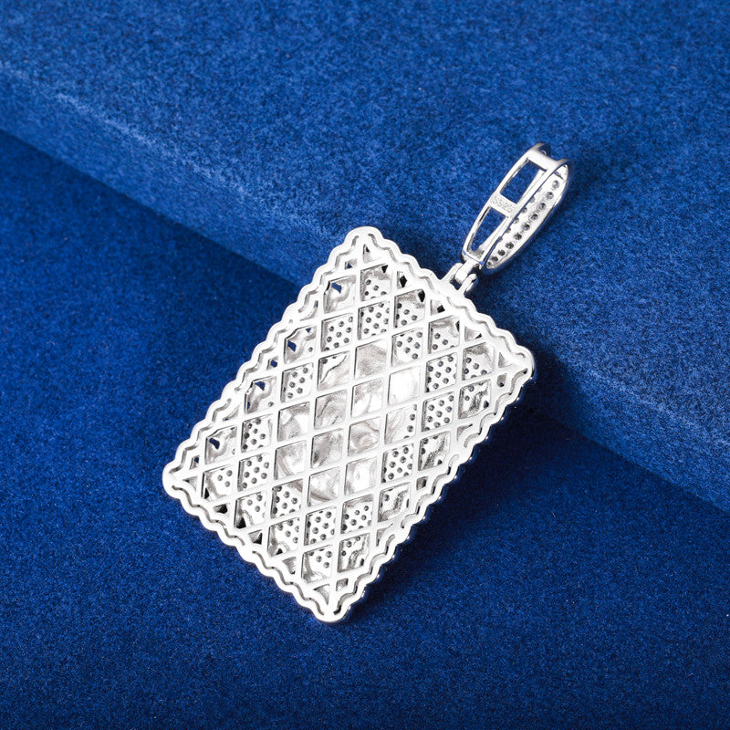 Jesus Tag | Solid 925 Silver Moissanite Diamond Jesus Head Hip Hop Pendant Chain