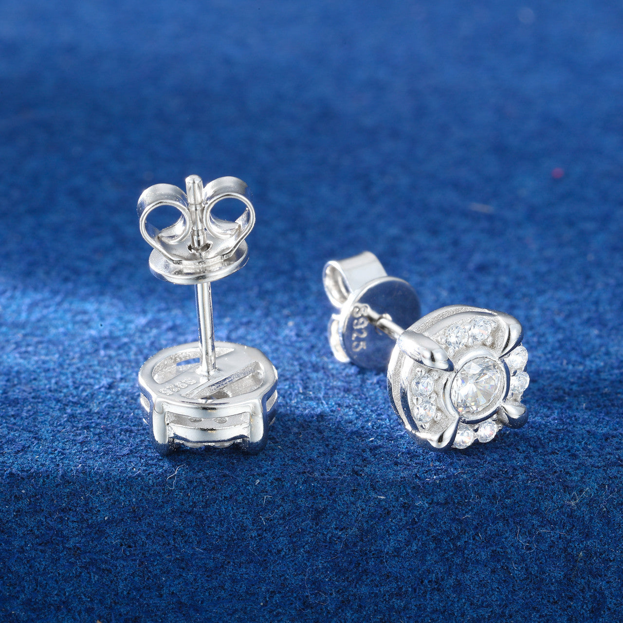 Moissanite Dragon Claw | Iced Blinged Out Stud 925 Sterling Silver Diamond Earrings