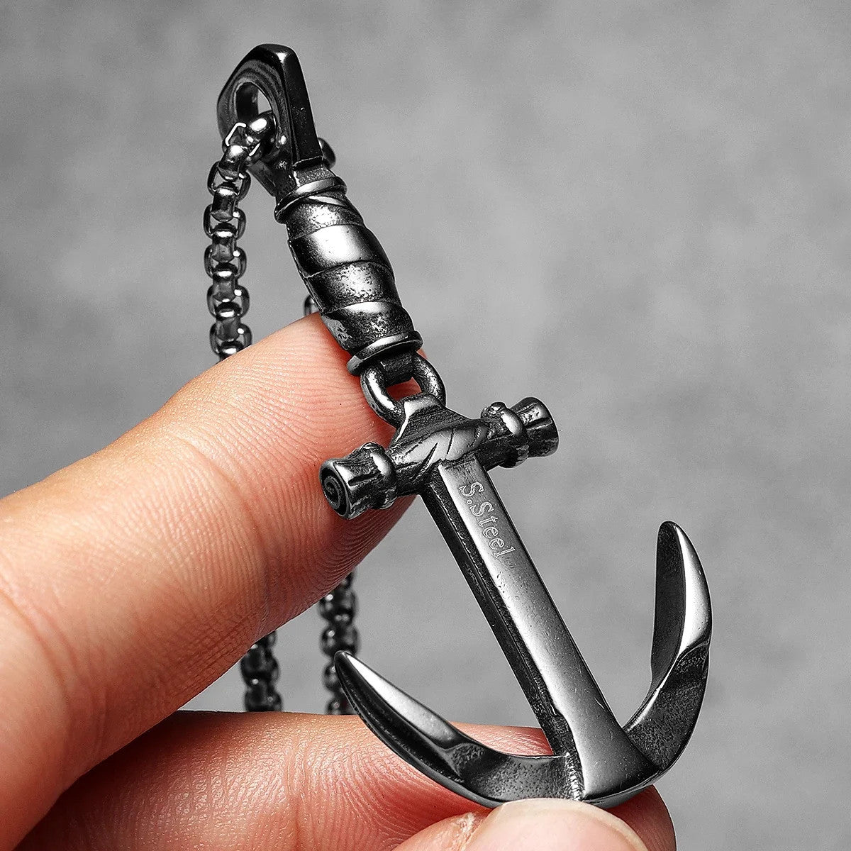 Ship Anchor | 316L No Fade Stainless Steel Ship Captain Anchor Pendant