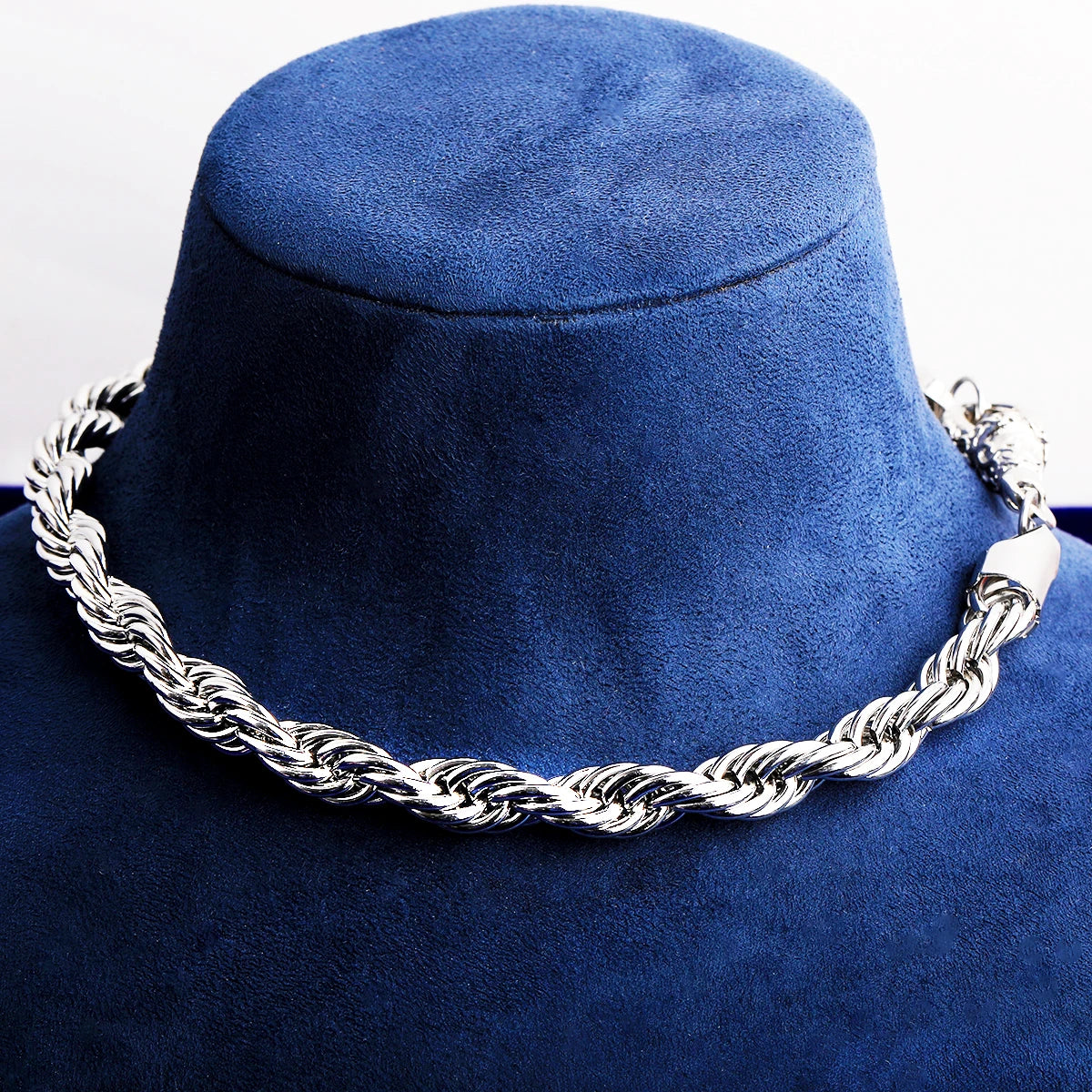 10MM Belcher Rope | 24k Gold Solid Stainless Steel Belcher Clasp Hip Hop Chain Necklace