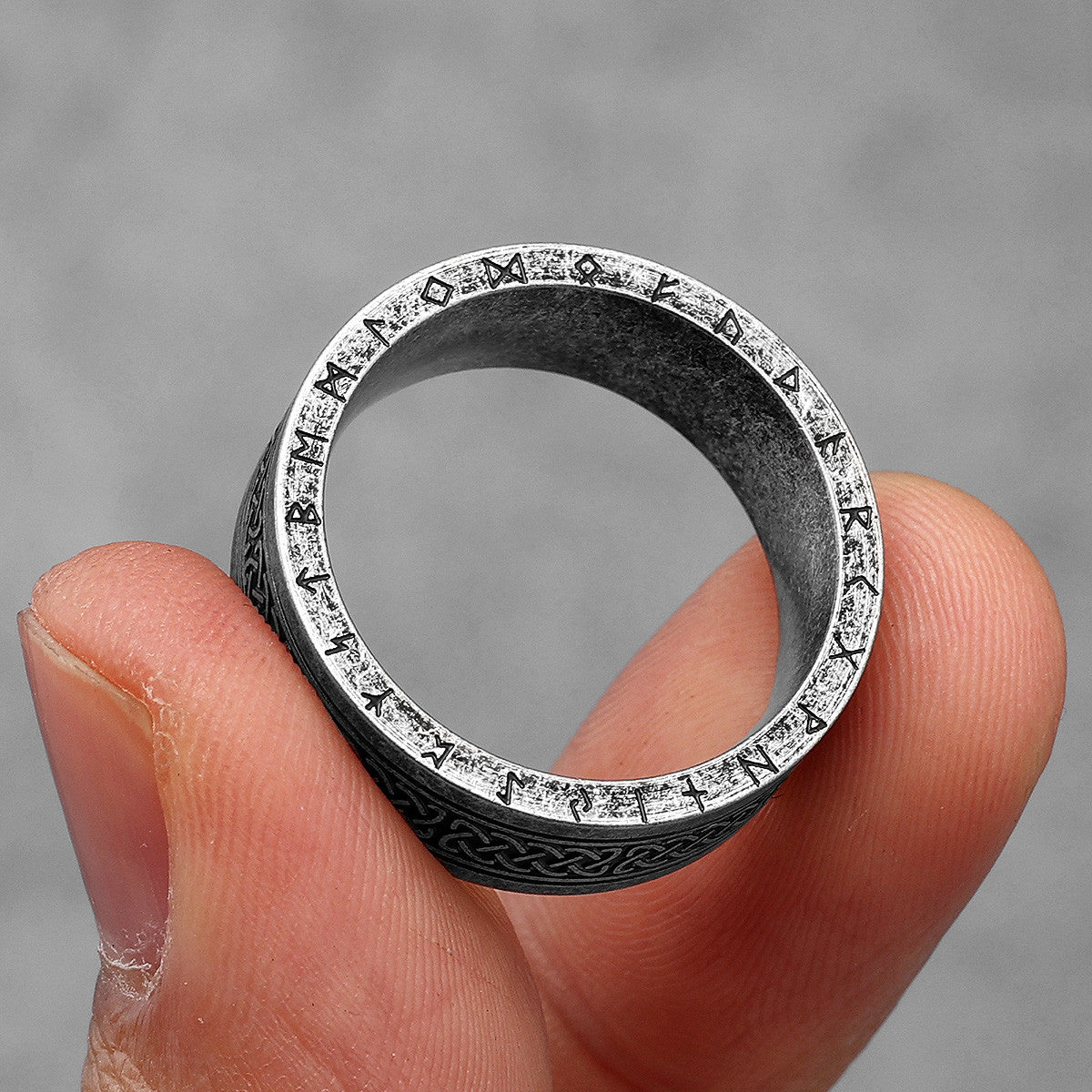 Celtic Knot | Solid Stainless Steel Viking Runes Unique Designer Men's Rings