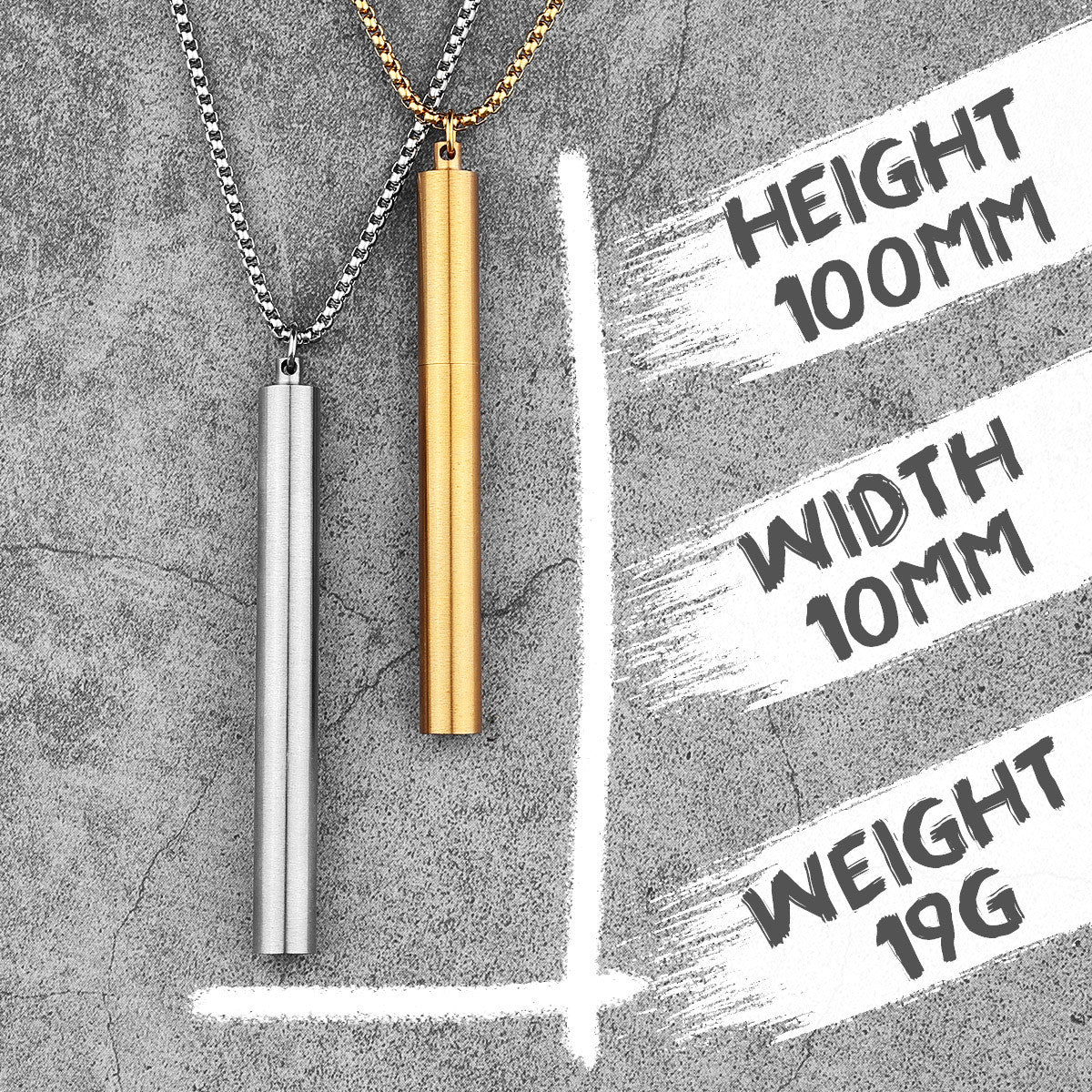 The Last Cigarette | 316L No Fade Stainless Steel Hip Hop Cigarette Case Pendant