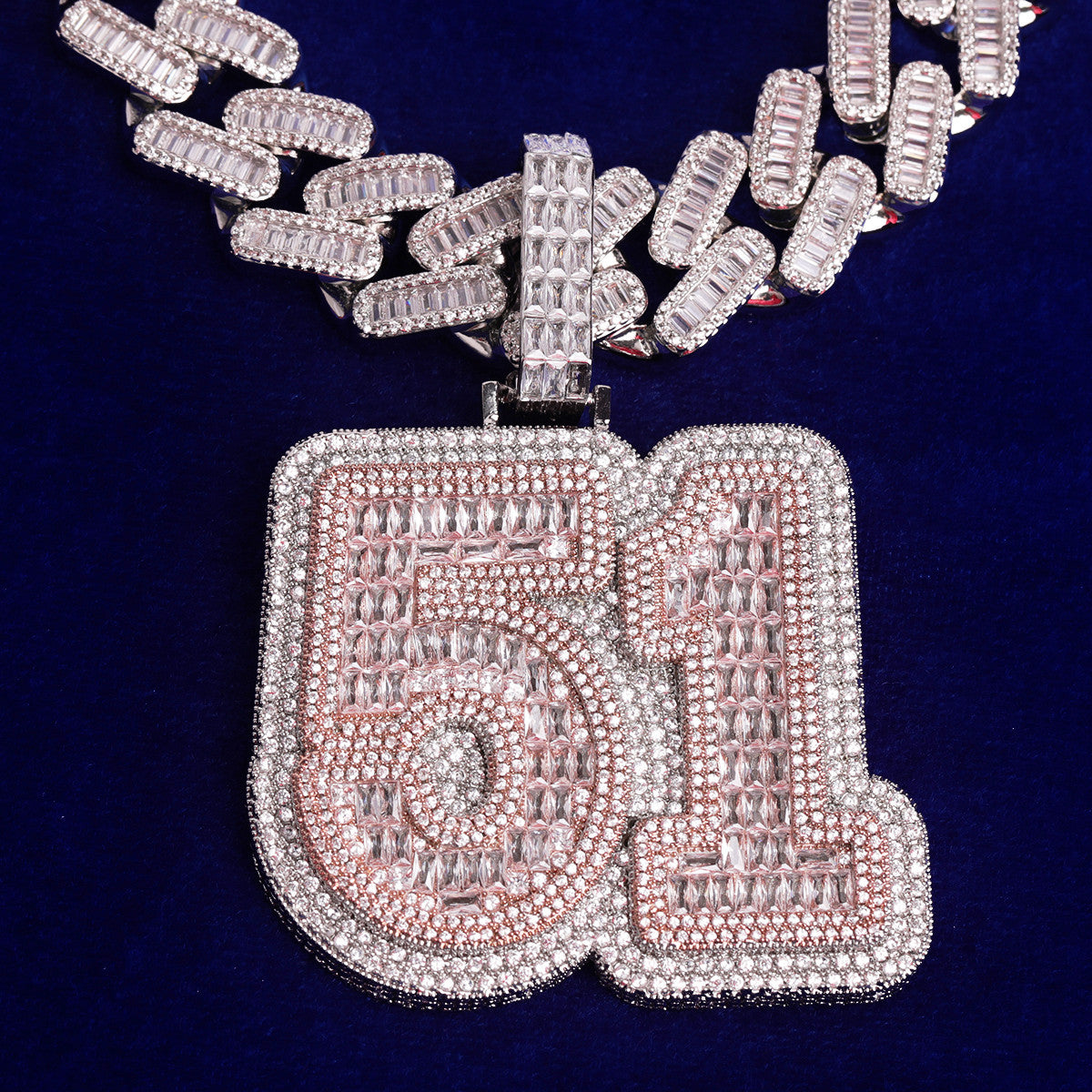 The Frozen | VVS Diamond CZ Baguette Custom Made 4 Prong Hip Hop Pendant
