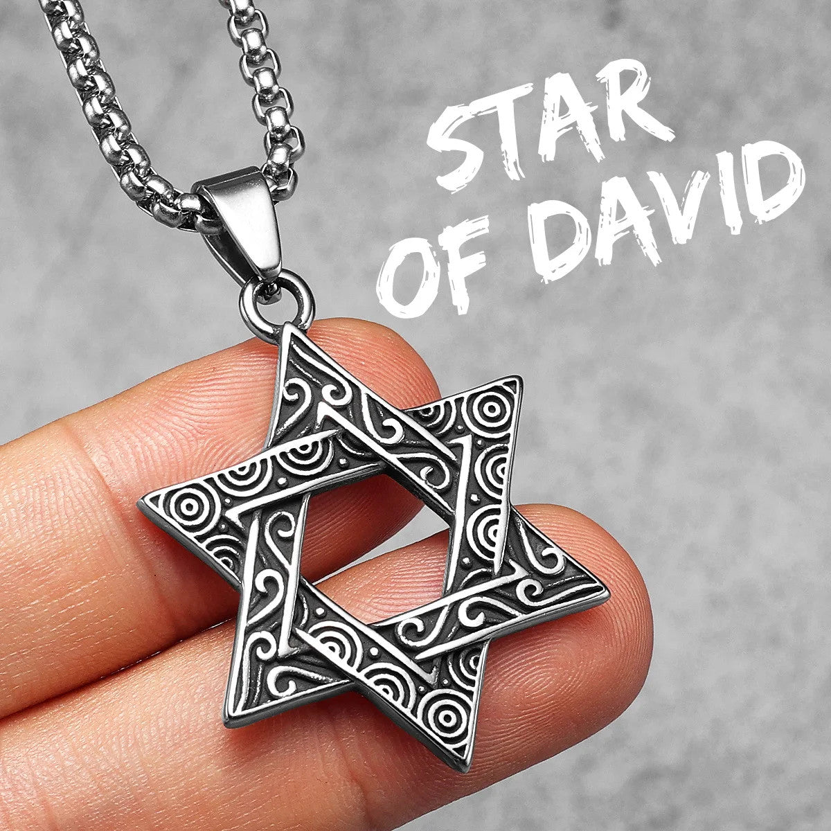 Star Of David | 316L No Fade Designer Judaism Solomon's Seal Stainless Steel Pendant