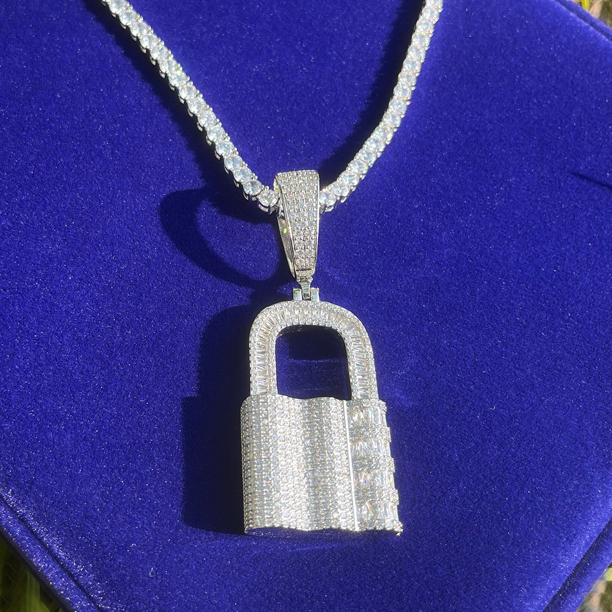 Game On Lock | Hip Hop Combination Deadbolt Pendant Chain Necklace