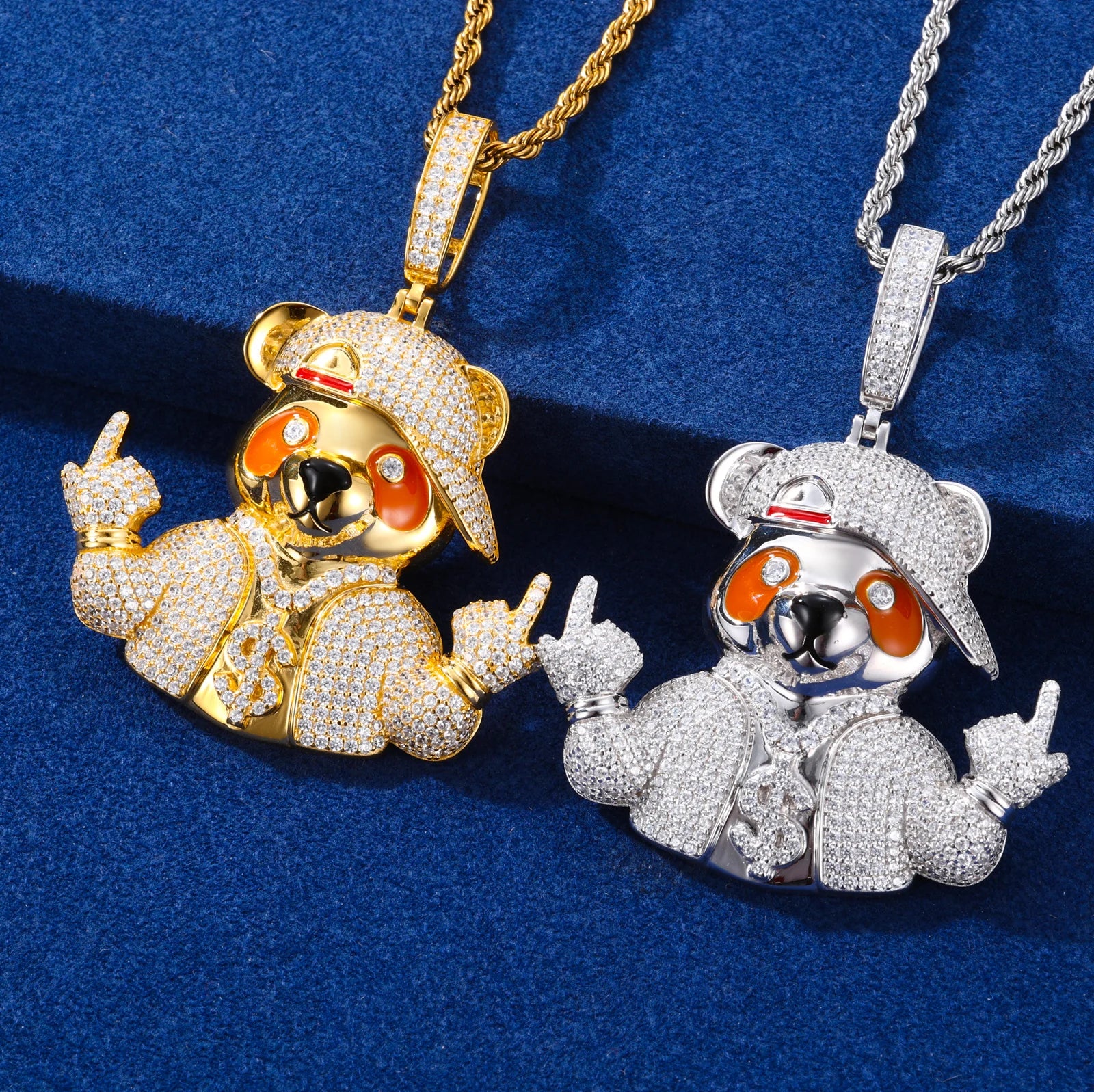Luchini | VVS Moissanite Diamond Money Pouring From The Sky Hip Hop 925 Solid Pendant