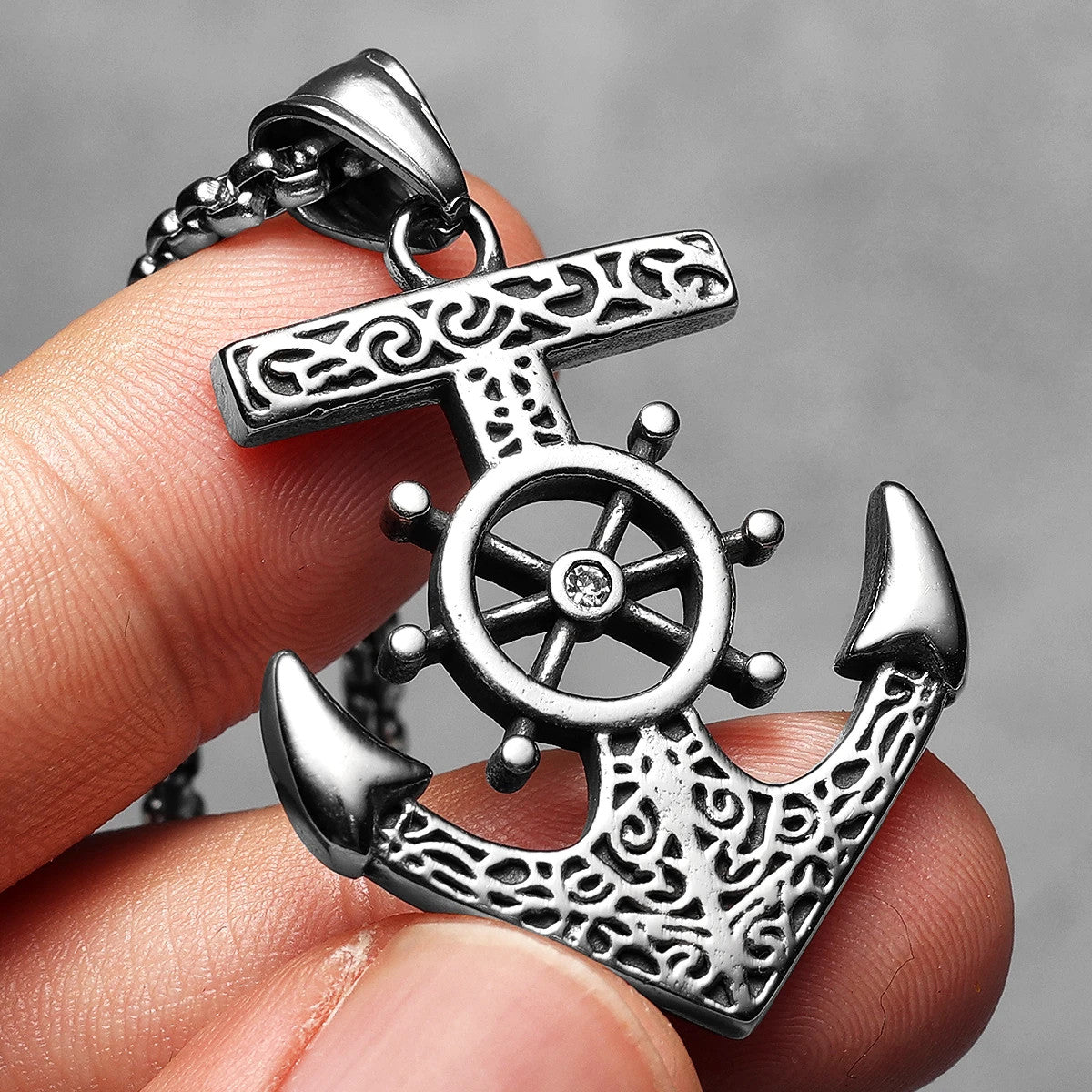 Strong Anchor | 316L No Fade Stainless Steel Strength Anchor Street Wear Pendant