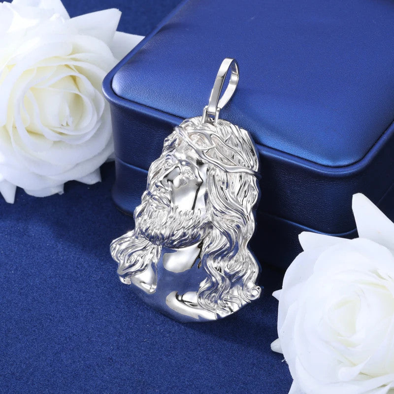 Rock Star Jesus | 18k Gold Over Solid Sterling Silver Christ Jesus Hip Hop Pendant Chain