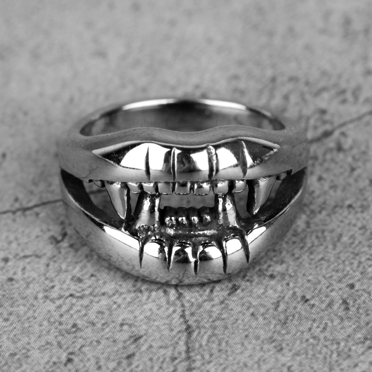 Devils Mouth | No Fade 316L Solid Stainless Steel Street Wear Unique Ring