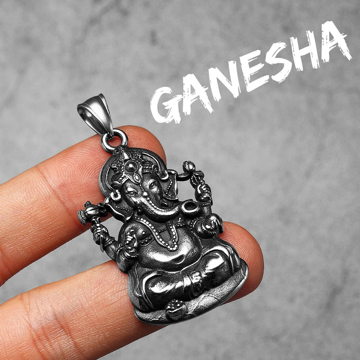 Hinduism Ganesha | 316L No Fade Stainless Steel Powerful Pendant Amulet