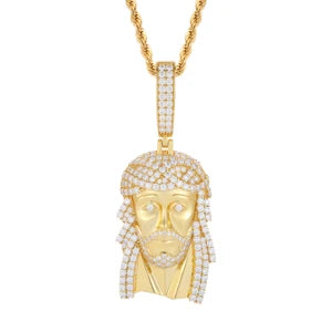 Classic Jesus Piece | The Original 925 Sterling Silver Moissanite Diamond Hip Hop Jesus Pendant