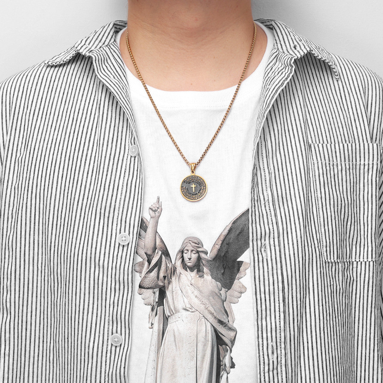 To My Son | Christian Cross Prayer Of Love and Remembrance Cross Pendants