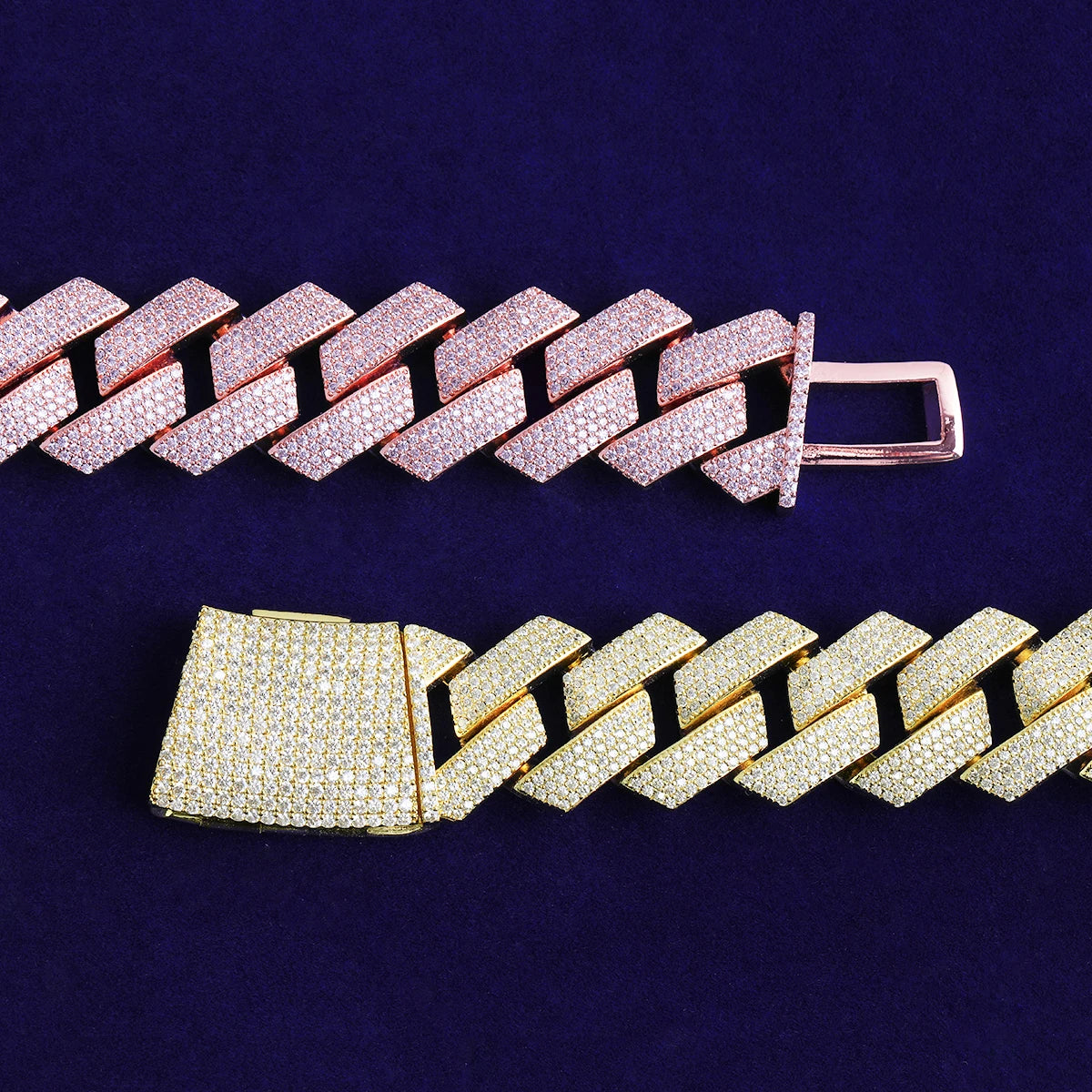 The Four Row | 20mm VVS Diamond CZ 5AA+ 4 Row Miami Cuban Link Chain Necklace