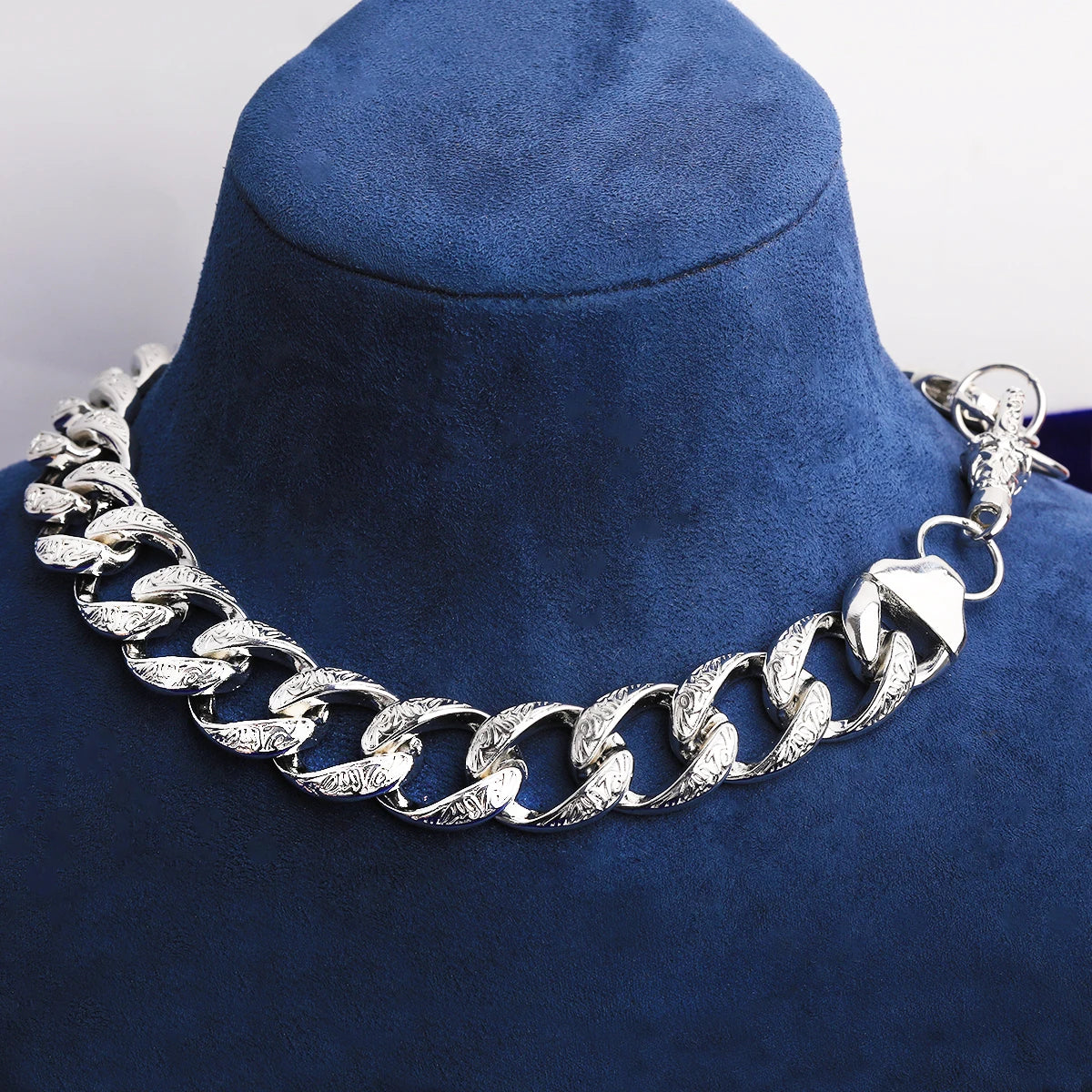 Carved Cuban | Designer Carved Miami Cuban Link Curb Hip Hop Chain Necklace