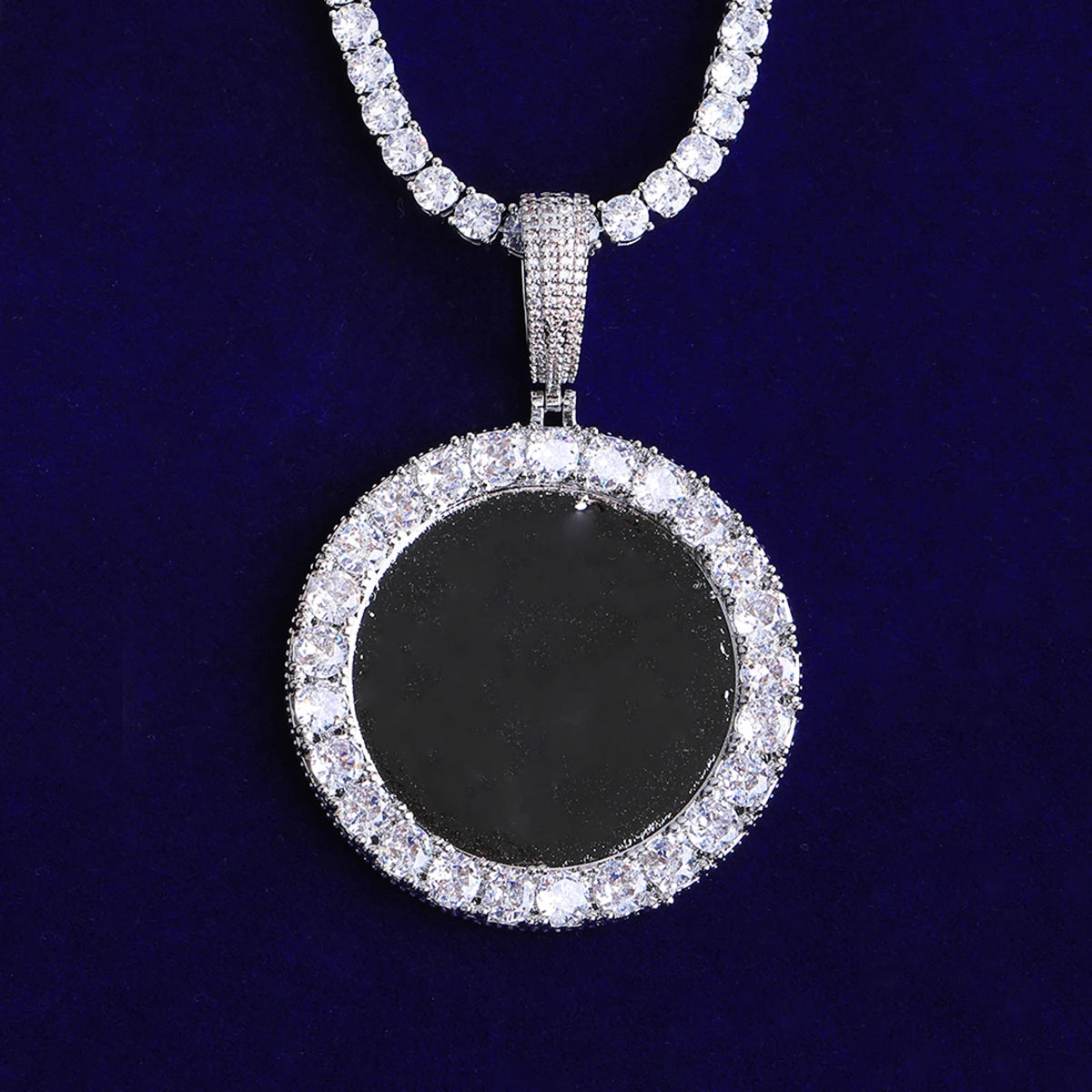 Focused Memory | VVS Diamond CZ Custom Photo Picture Street Wear Pendant Necklace