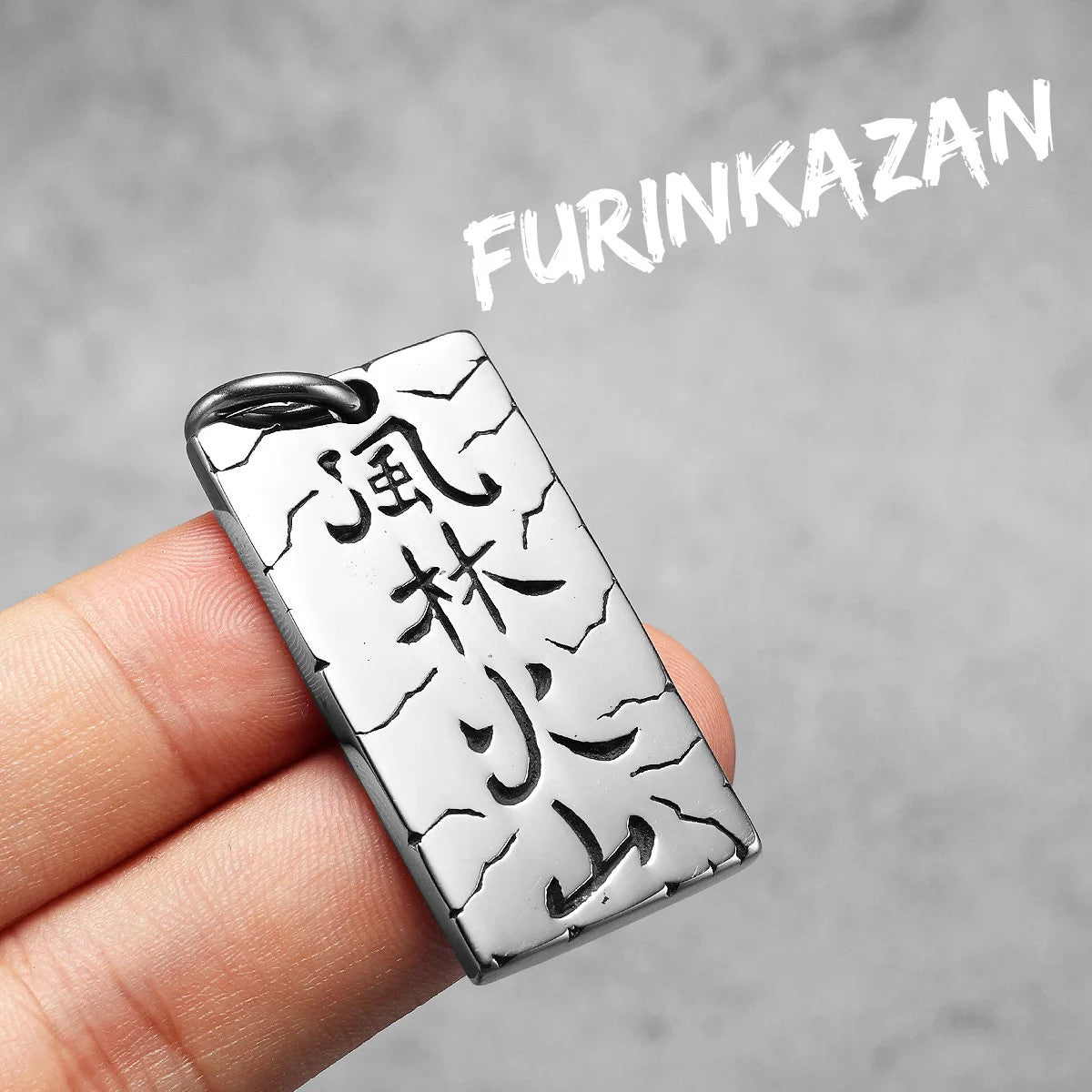 Sun Tzu's Art of War | Furinkazan 316L Stainless Steel Wind Forest Fire Mountain Pendant