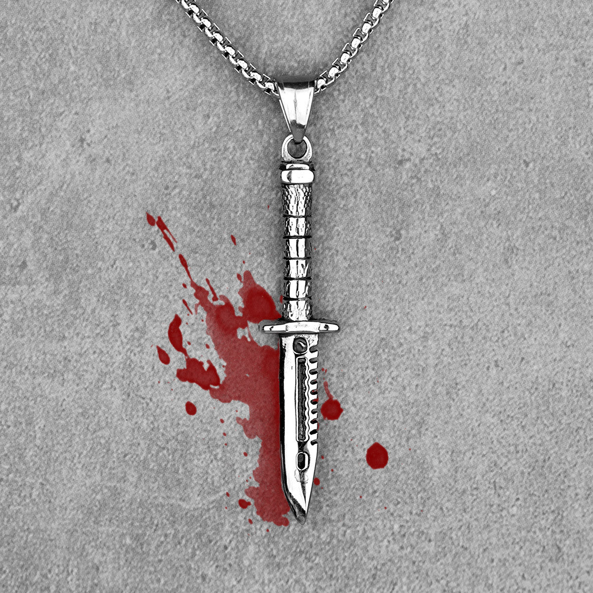 Dagger | 316L No Fade Stainless Steel Knife Men's Street Wear Hip Hop Pendant